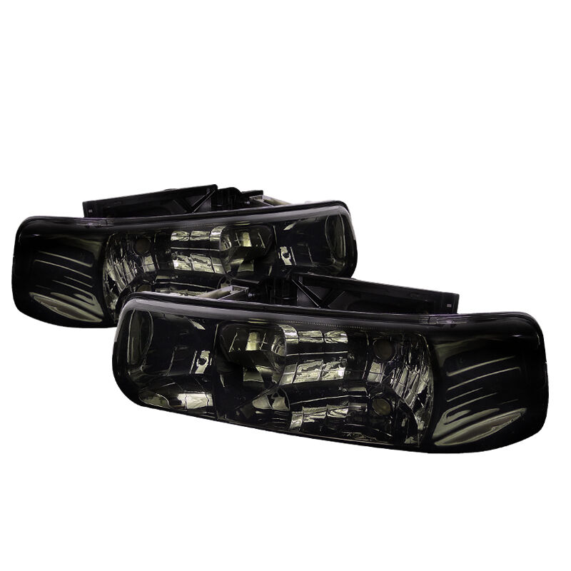 1999-2002 Chevy Silverado Smoke Euro Headlights-LH-SIV99G-RS