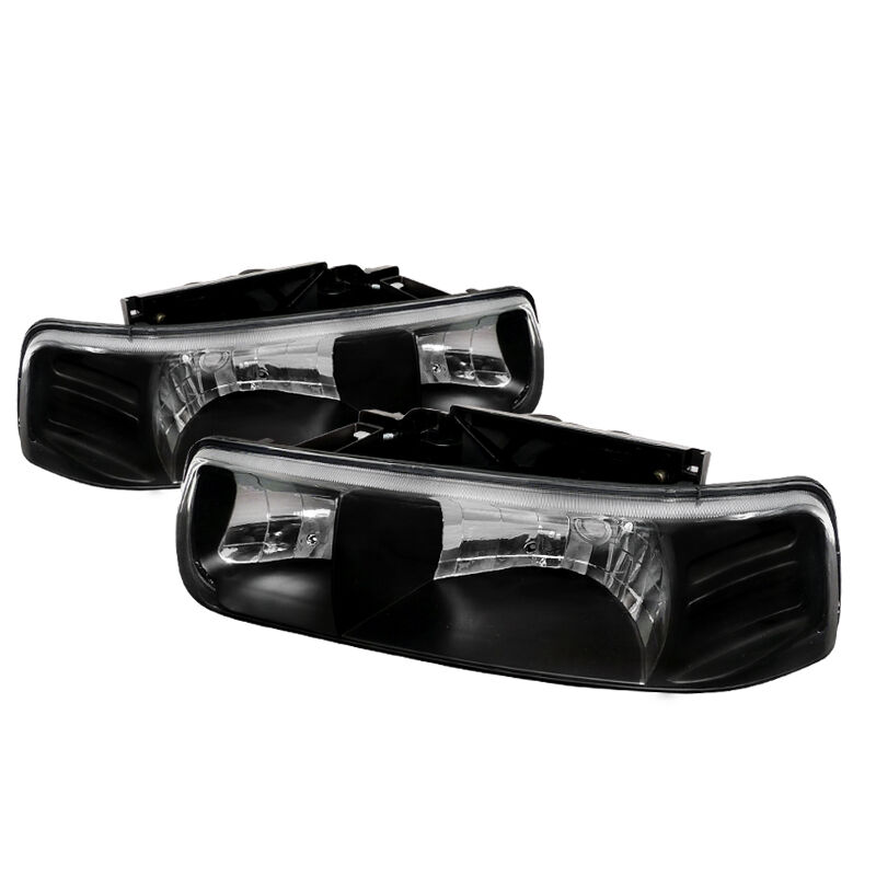 1999-2002 Chevy Silverado Black Euro Headlights-LH-SIV99JM-RS