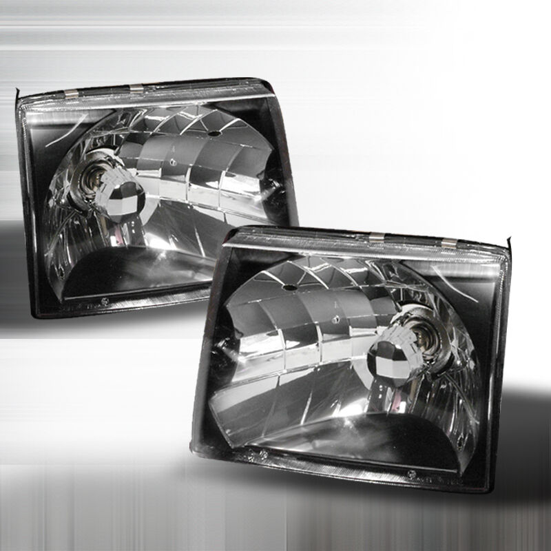 1997-1999 Toyota Tacoma Black Euro Headlights-LH-TAC97JM-KS