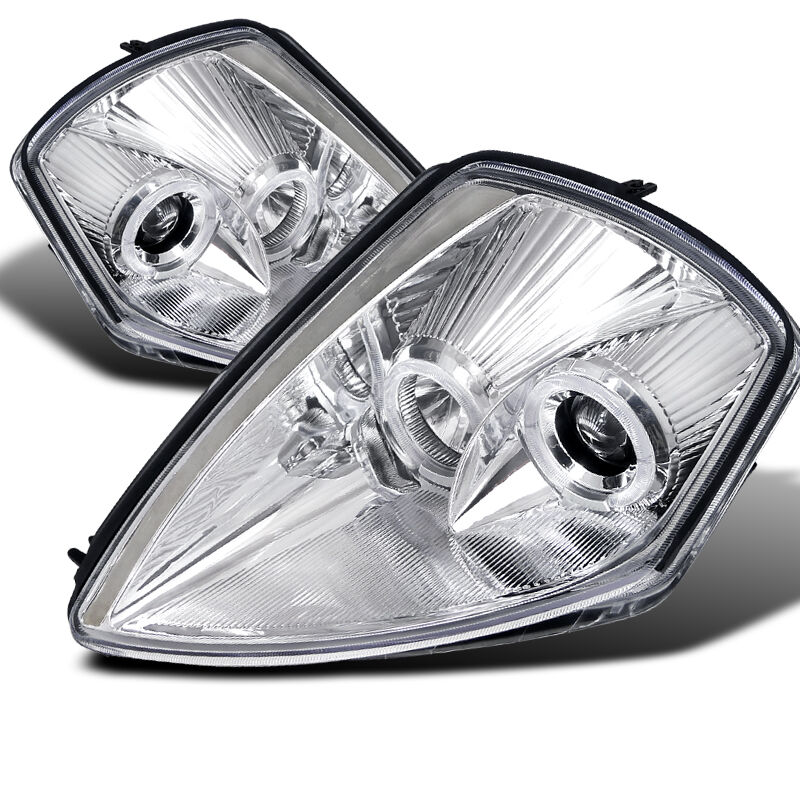 2000-2005 Mitsubishi Eclipse Halo Chrome Projector Headlights - LHP-ELP00-ABM