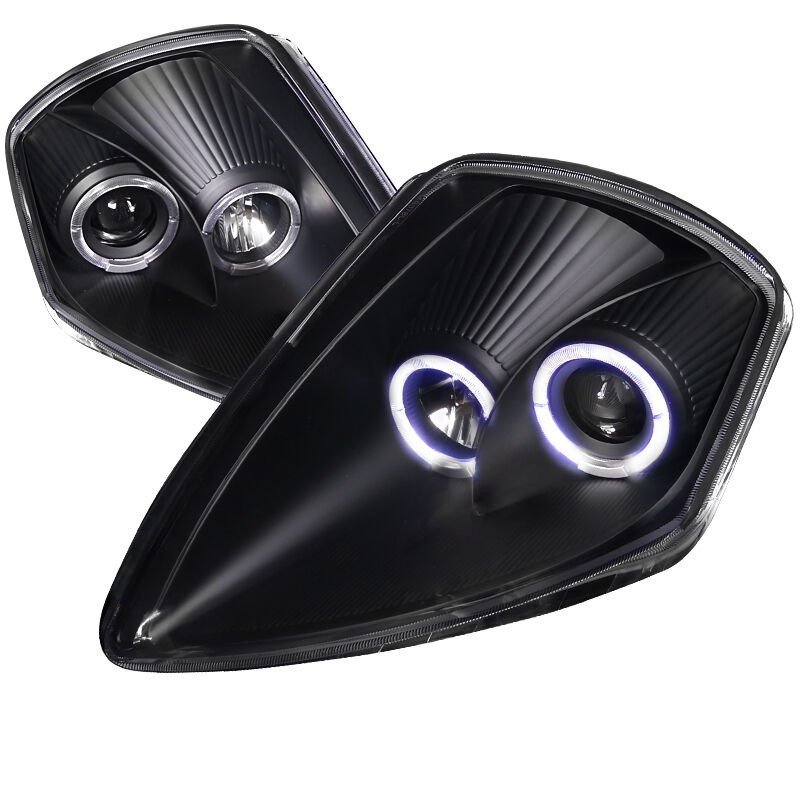 2000-2005 Mitsubishi Eclipse Halo Black Projector Headlights - LHP-ELP00JM-ABM