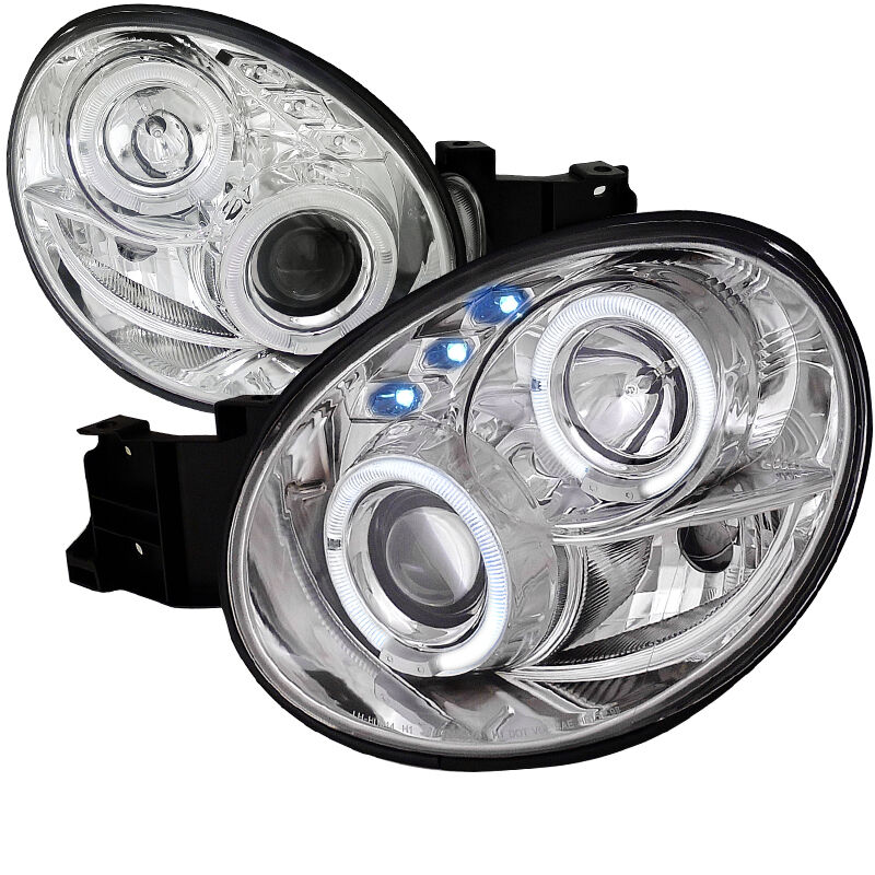 2002-2003 Subaru WRX Halo Chrome Projector Headlights - LHP-WRX02-TM