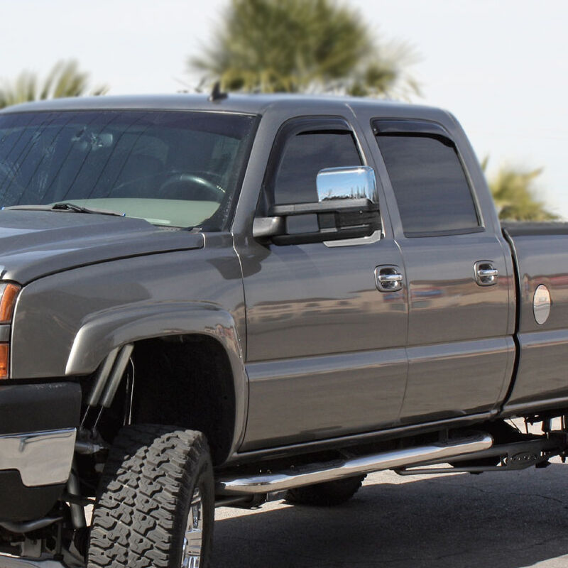 2003-2006 Chevrolet Silverado 1500/2500/3500 Power w/LED Smoke Signal + Chrome Cover Towing Mirrors