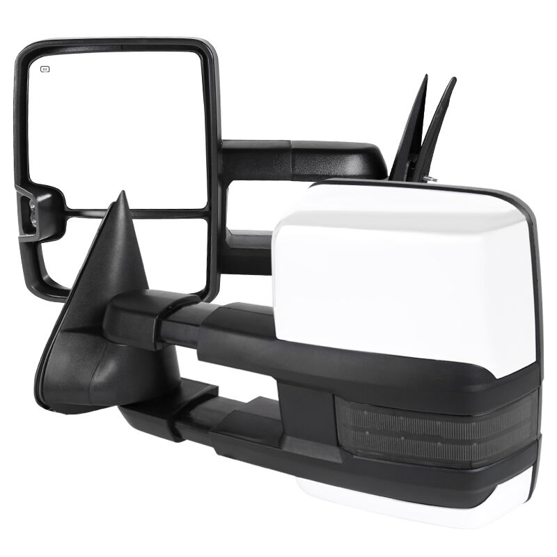2003-2006 Chevrolet Silverado 1500/2500/3500 Power w/LED Smoke Signal + Chrome Cover Towing Mirrors - RMX-SIV03G2GLEDHP-FS