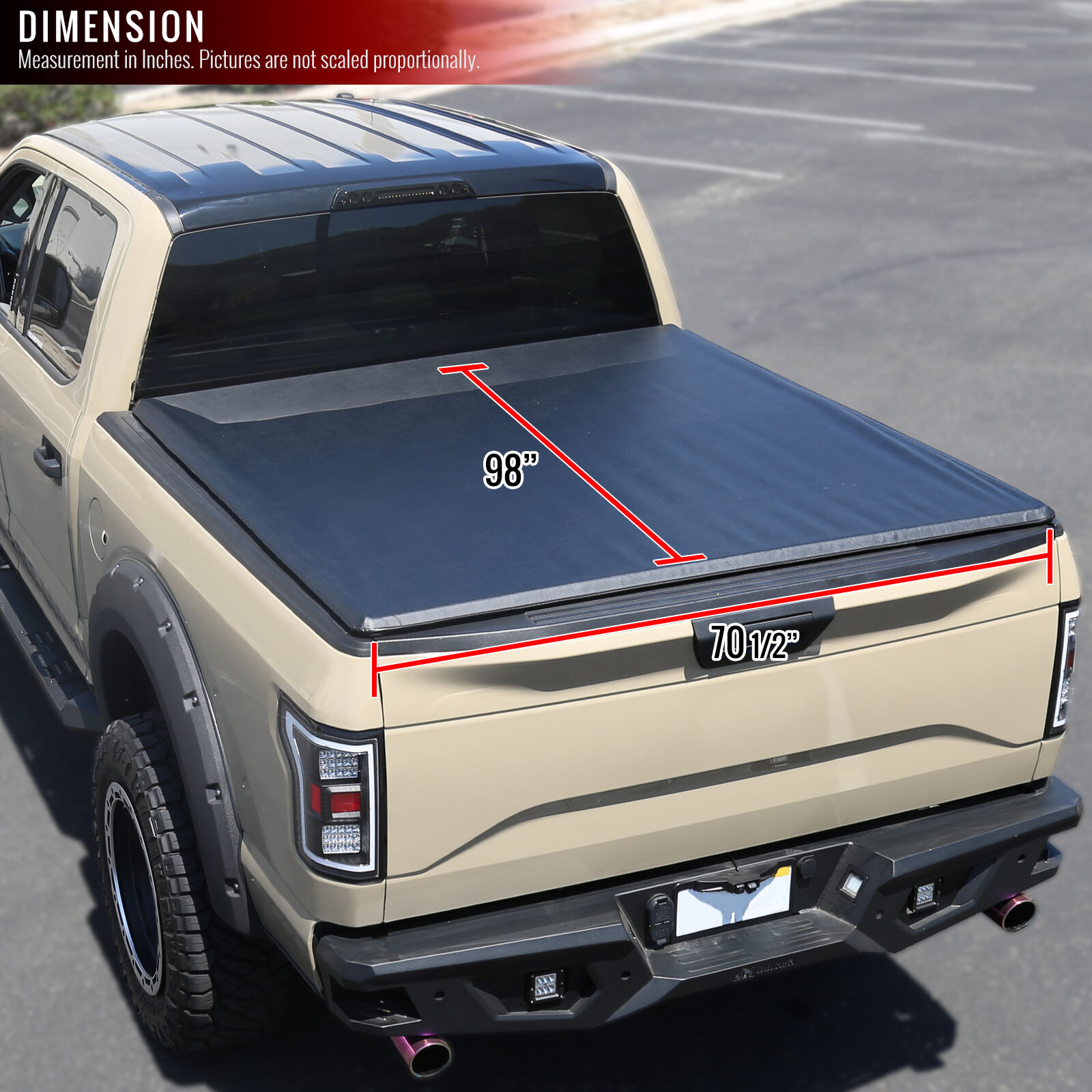 2002-2018 Dodge Ram 1500/2500/3500 8 ft. Bed Tonneau Bed Cover - TCR-RAM02-8-MP