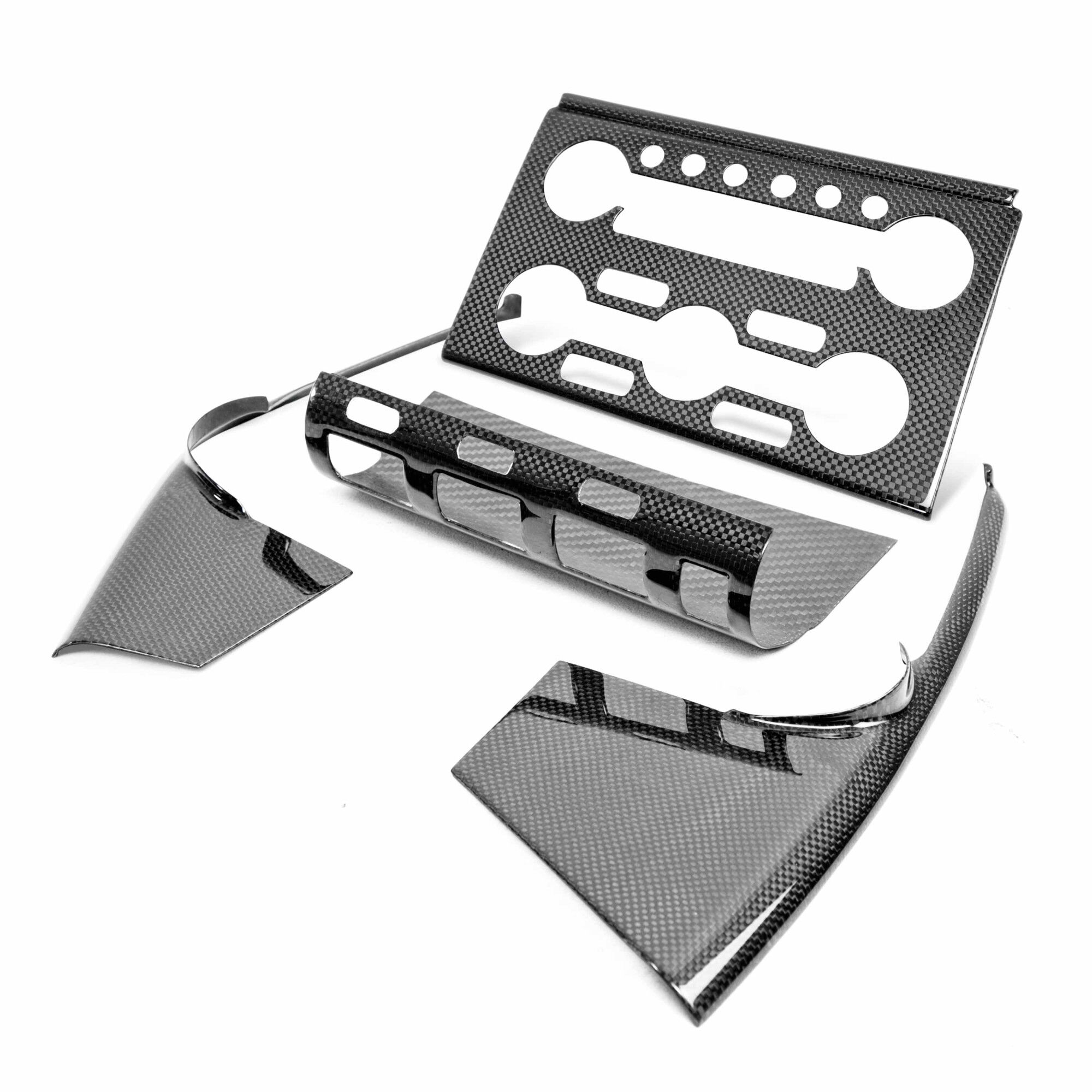 2009-2016 Nissan GTR Carbon Fiber interior Center control Trim set (4 pcs) by Seibon - CFI0910NSGTR-A