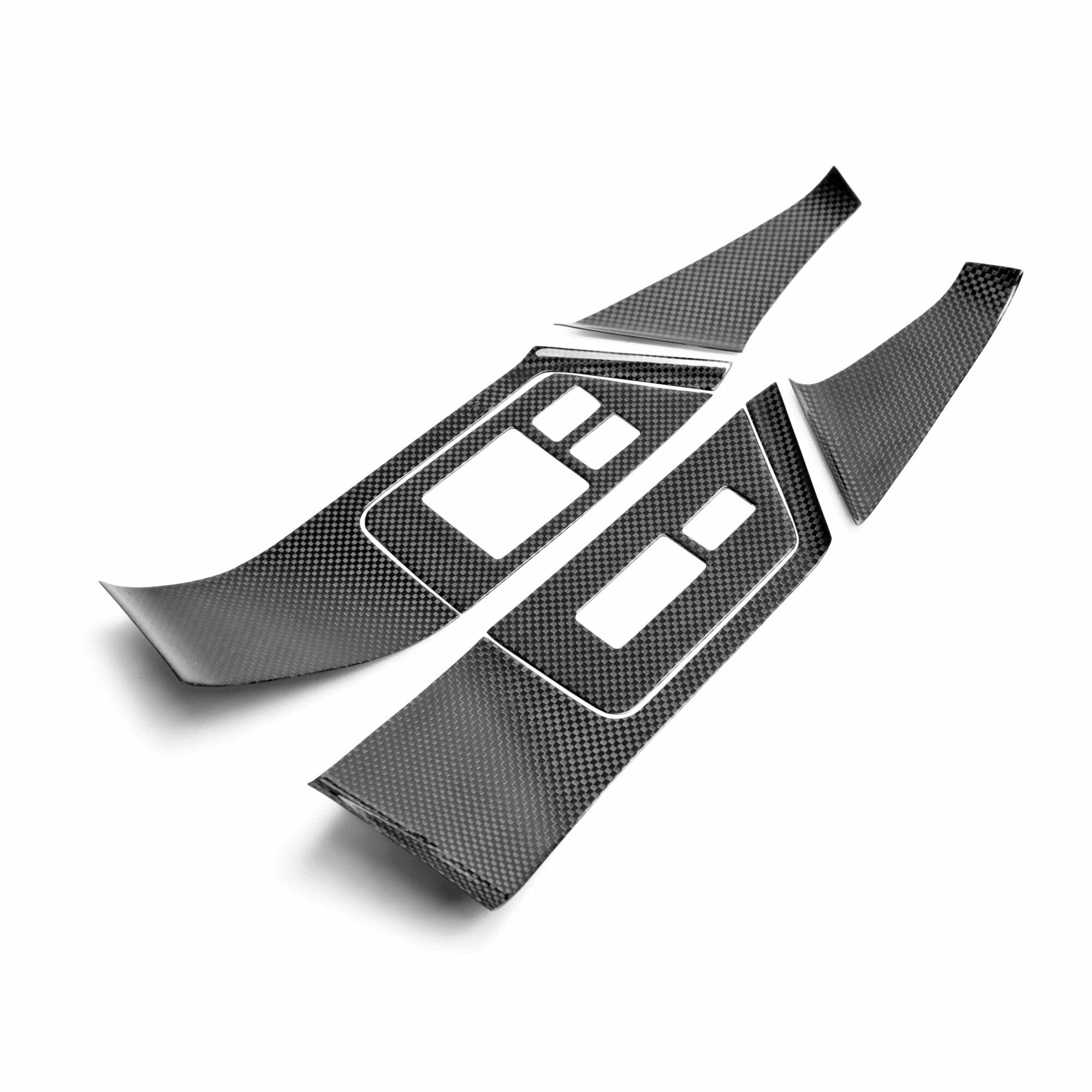 2009-2016 Nissan GTR Carbon Fiber interior Door Trim set (12 pcs) by Seibon
