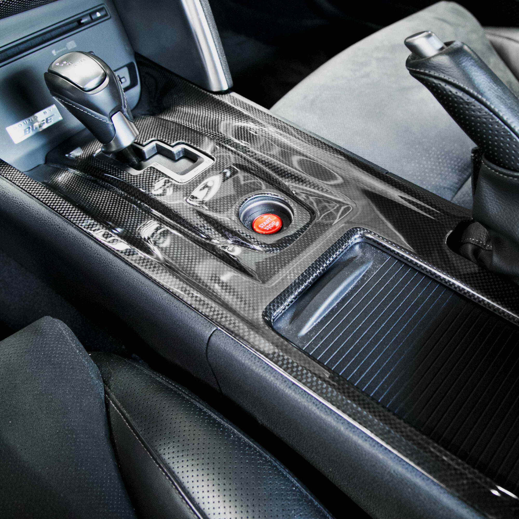 2009-2016 Nissan GTR Carbon Fiber Center shifter bezel by Seibon
