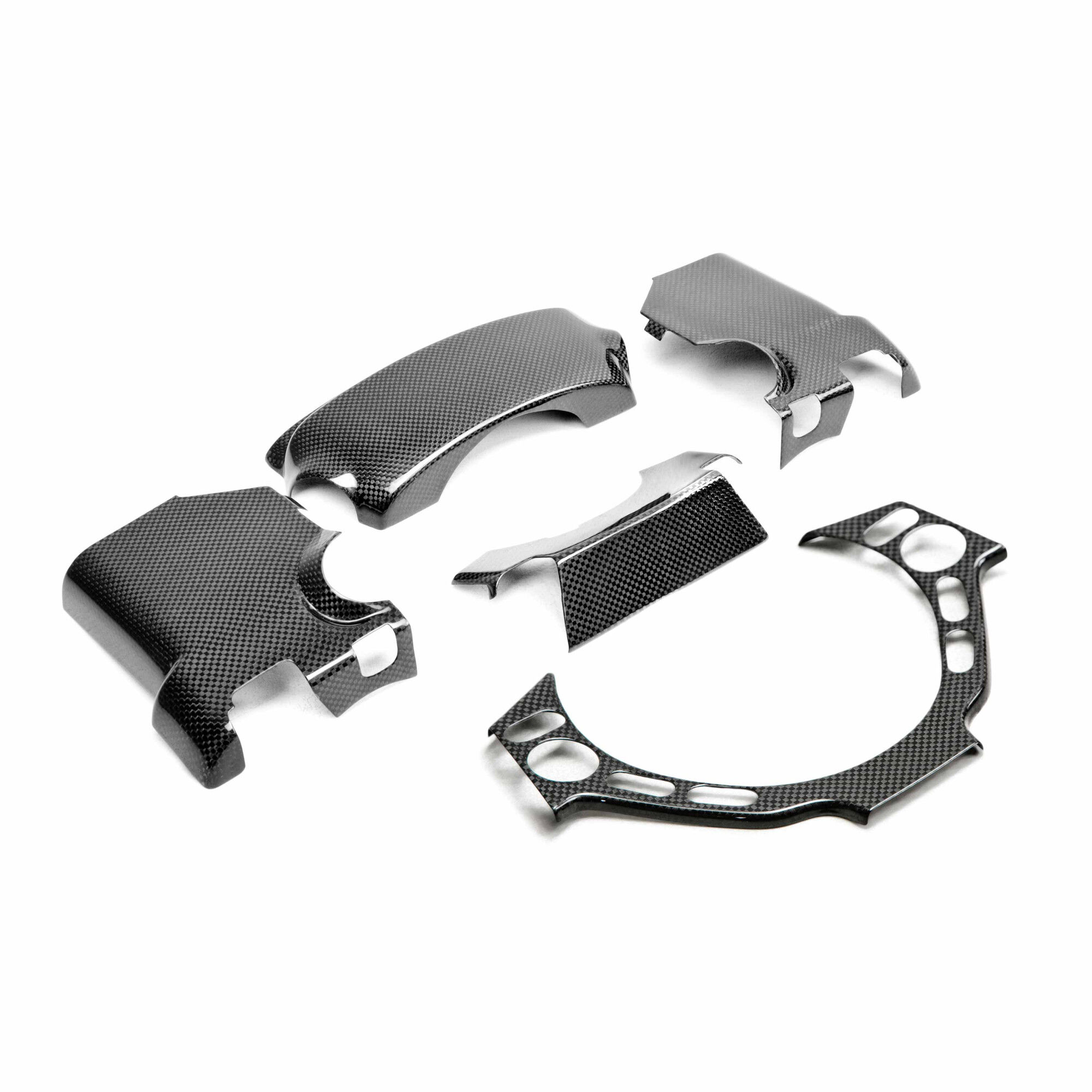 2009-2016 Nissan GTR Carbon Fiber steering column Surround Trim (4 pcs) by Seibon - CFI0910NSGTR-G