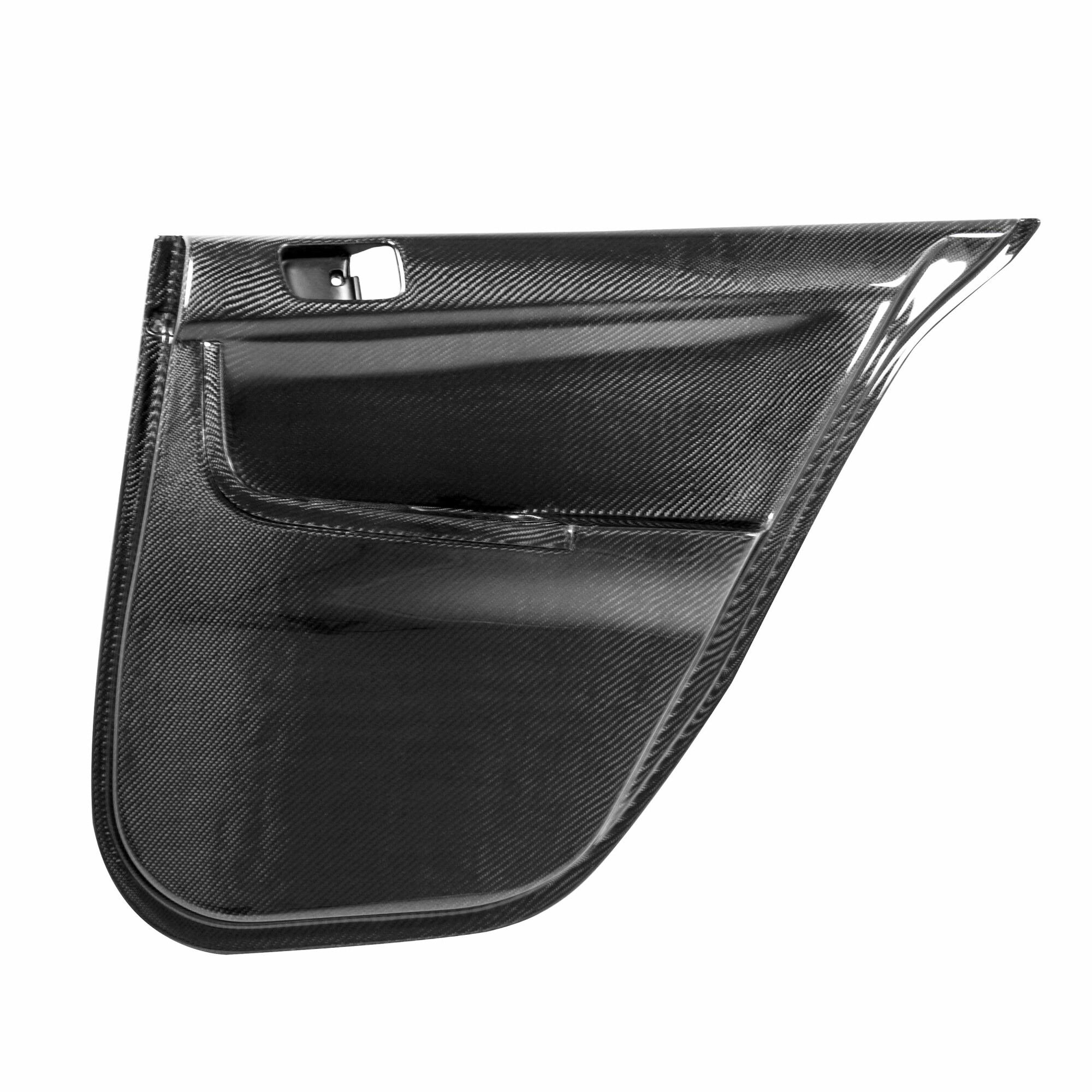 2008-2015 Mitsubishi Lancer EVO X Carbon Fiber Rear Door Panels by Seibon - DP0809MITEVOX-R