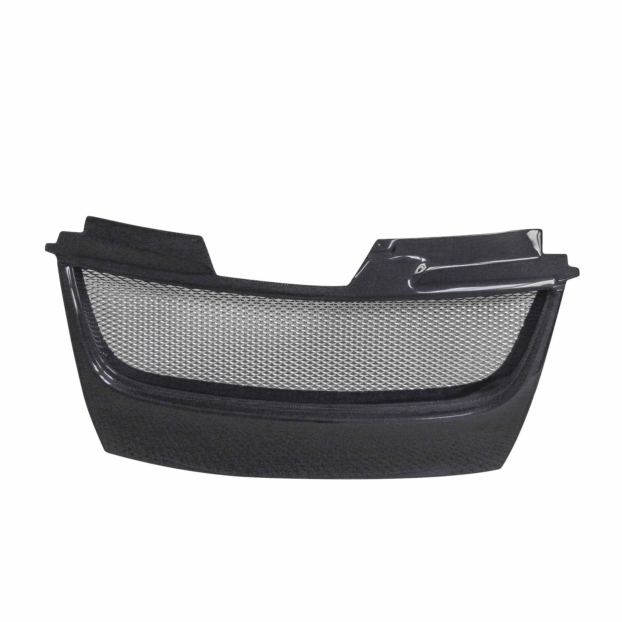 2006-2009 Volkswagen GTI TD Style Carbon Fiber Front Grille (Shaved Emblem) by Seibon - FG0607VWGTI-TD
