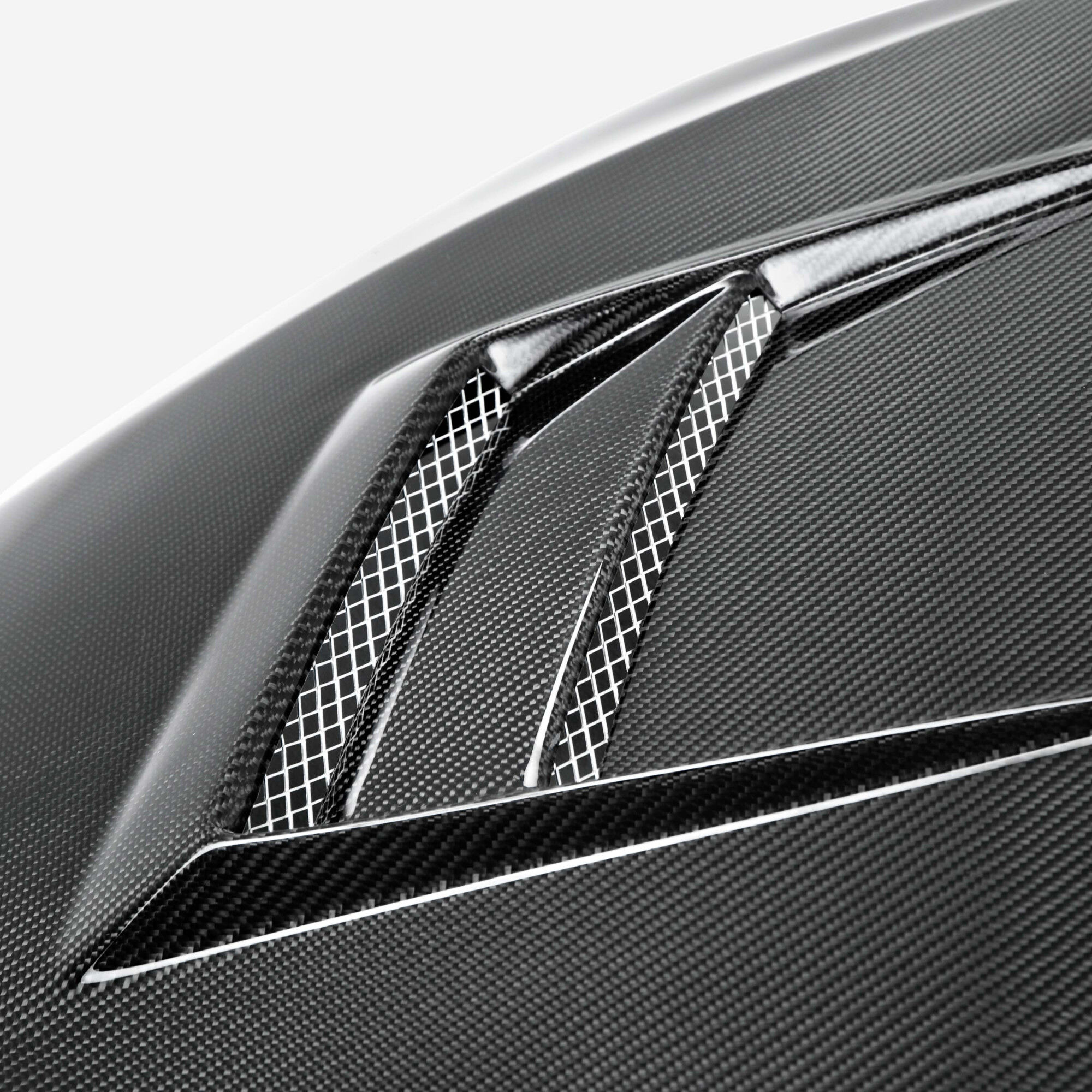 2008-2015 Mitsubishi Lancer EVO X DV Style Carbon Fiber Hood by Seibon