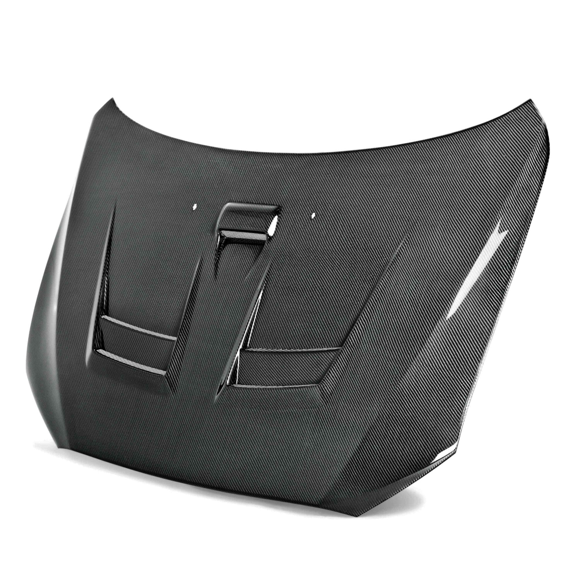 2008-2015 Mitsubishi Lancer EVO X DV Style Carbon Fiber Hood by Seibon - HD0809MITEVOX-DV