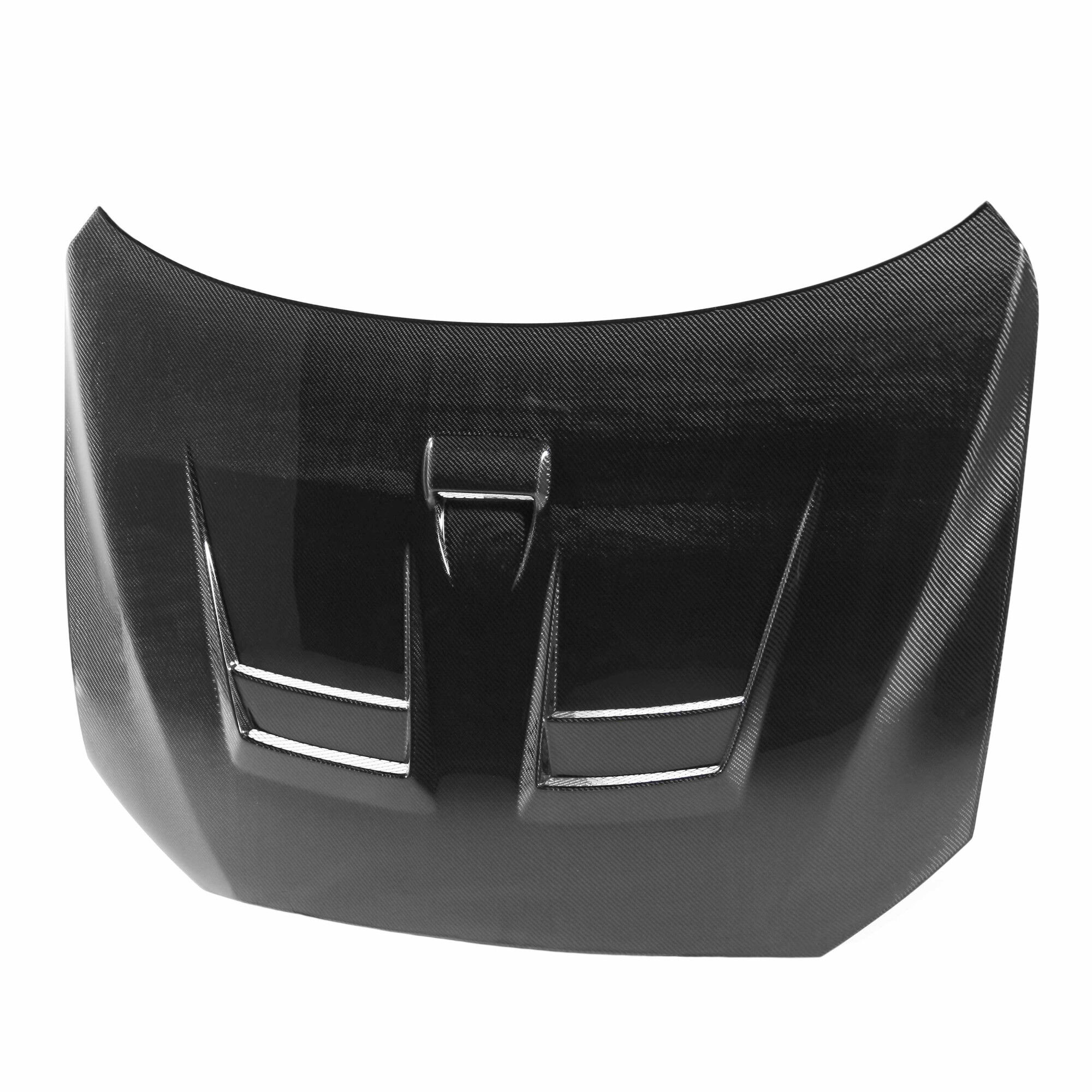 2008-2017 Mitsubishi Lancer DV Style Carbon Fiber Hood by Seibon - HD0809MITLAN-DV