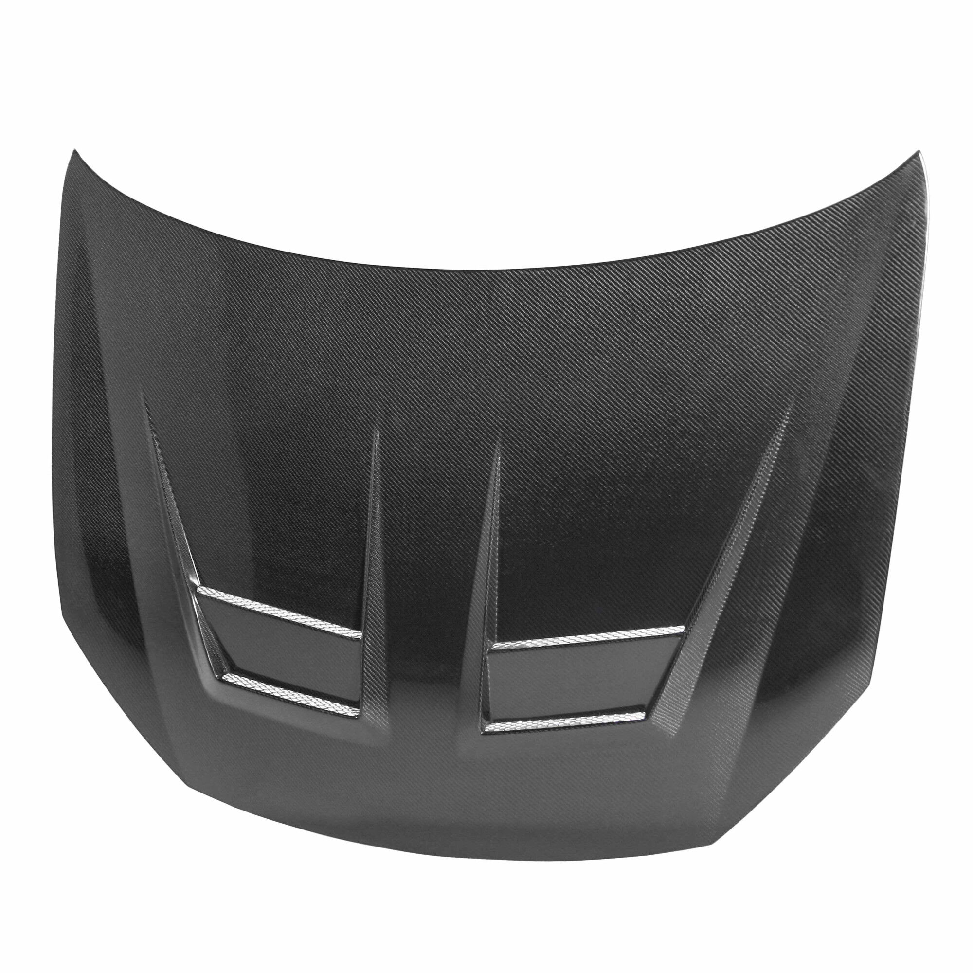 2010-2014 Volkswagen Golf R DV Style Carbon Fiber Hood (Shaved) by Seibon - HD1011VWGTIB-DV