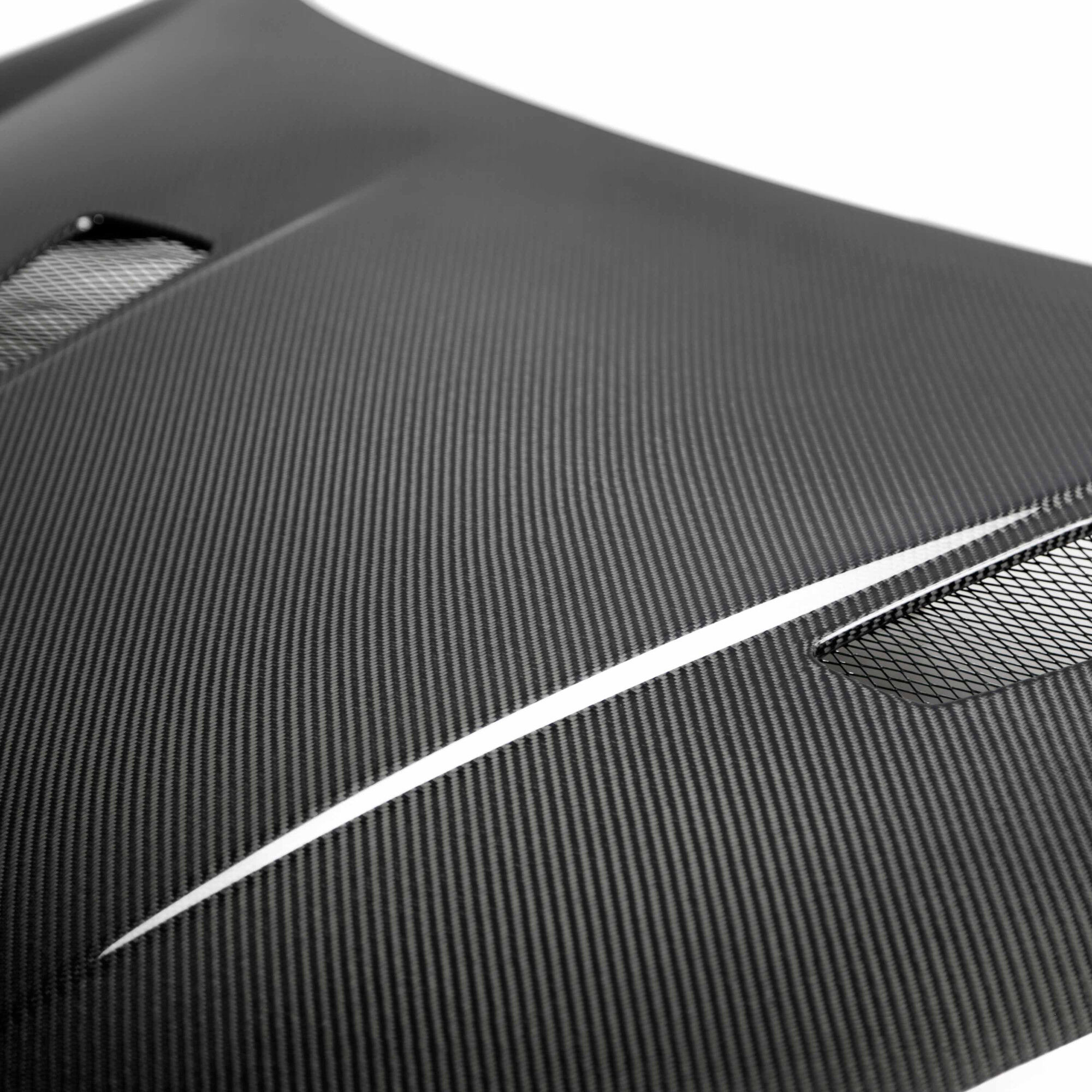 2010-2014 Volkswagen GTI TM Style Carbon Fiber Hood (Shaved) by Seibon