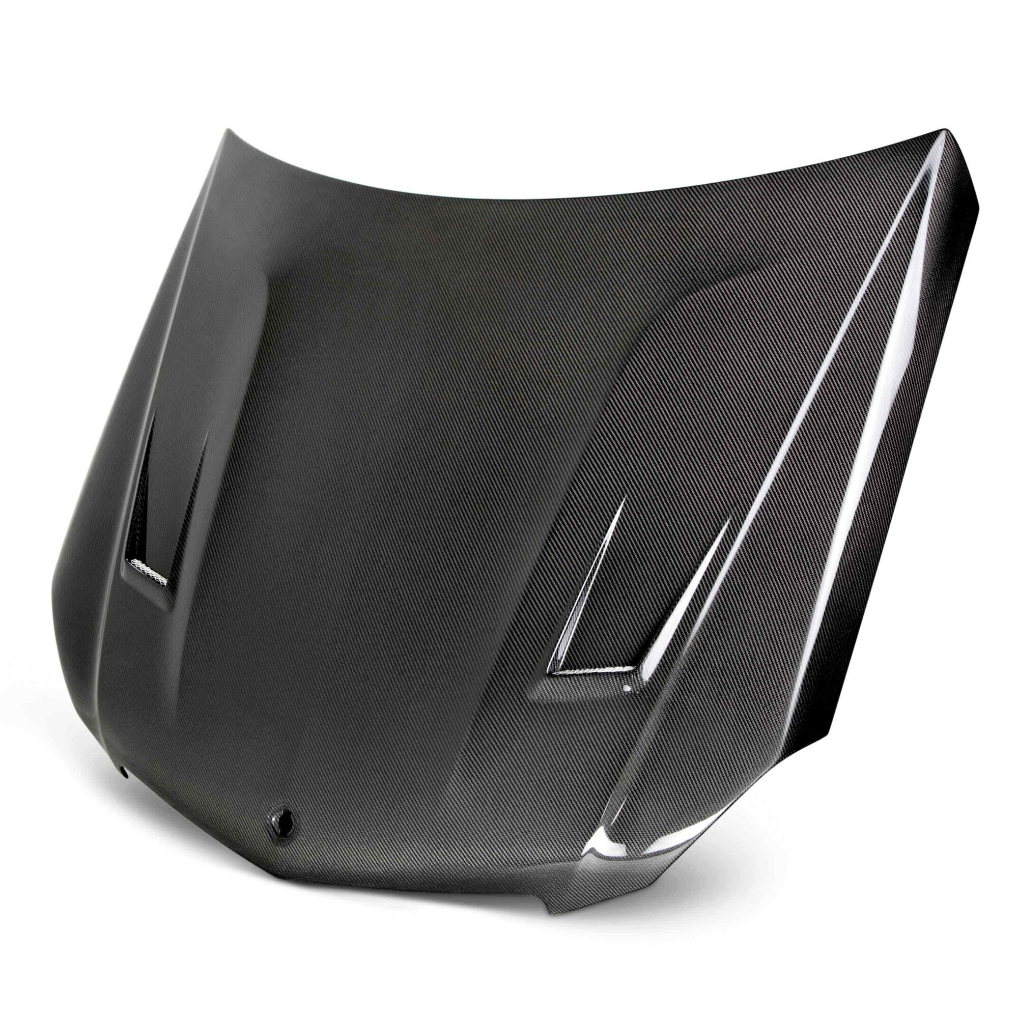 2012-2015 Mercedes Benz C-Class C63 AMG GT Style Carbon Fiber Hood by Seibon - HD1112MBC63-GT