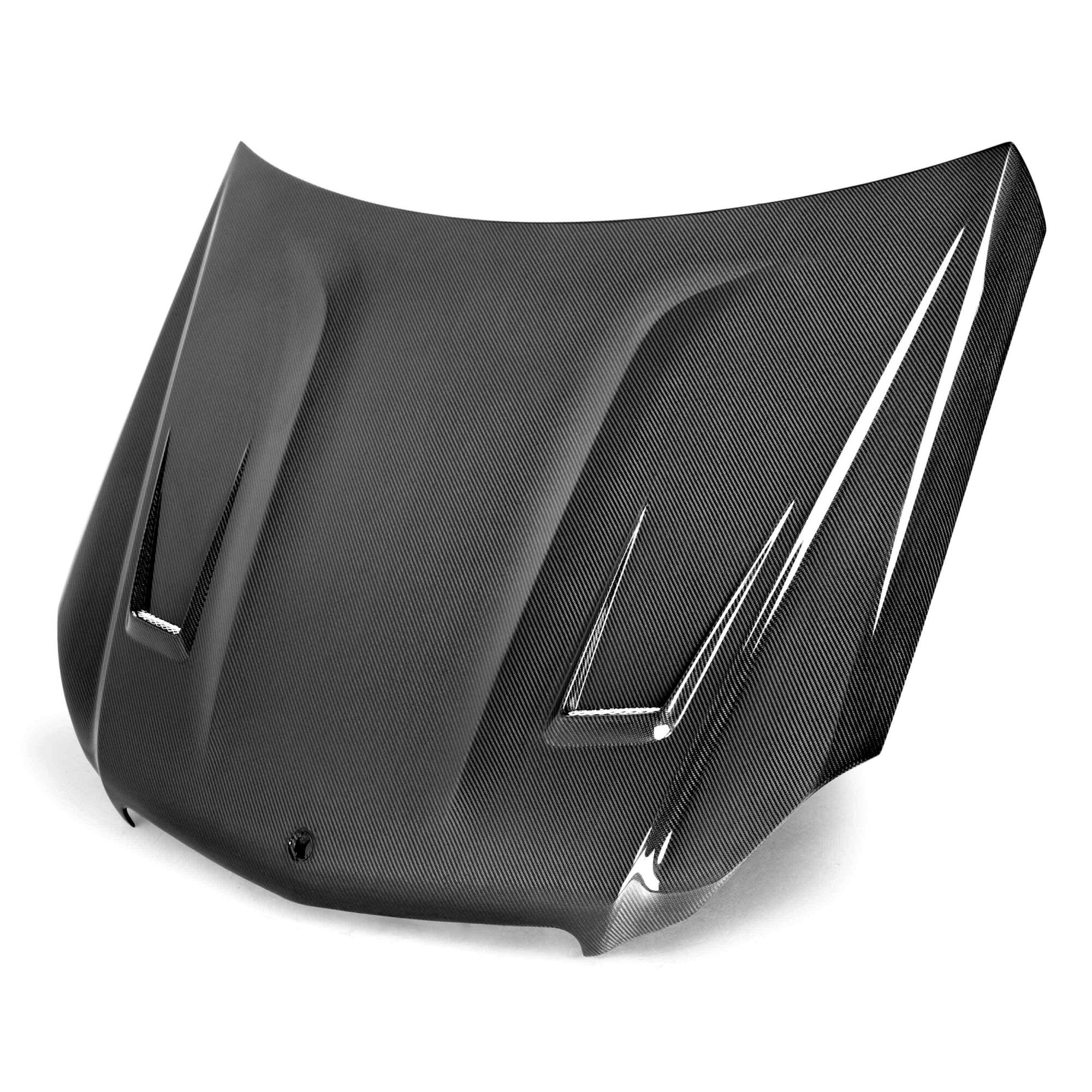 2012-2014 Mercedes Benz C-Class C250/C300/C350 GT Style Carbon Fiber Hood by Seibon - HD1112MBW204-GT