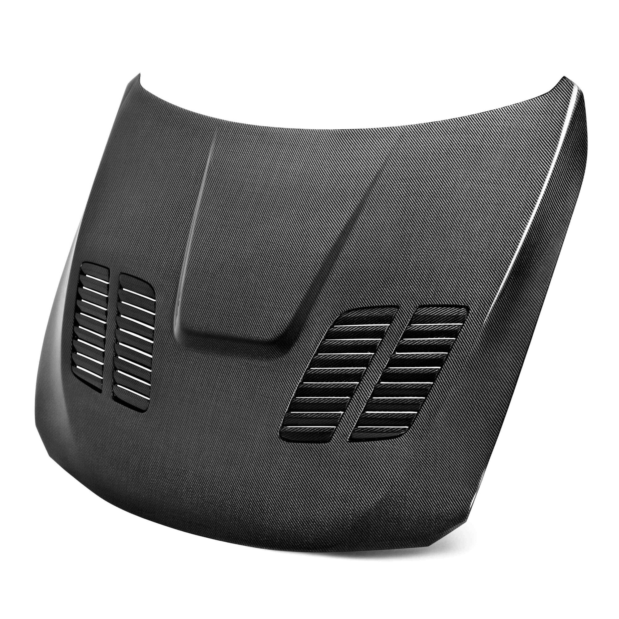 2012-2020 BMW 3-Series F30 GTR Style Carbon Fiber Hood by Seibon - HD1213BMWF30-GTR