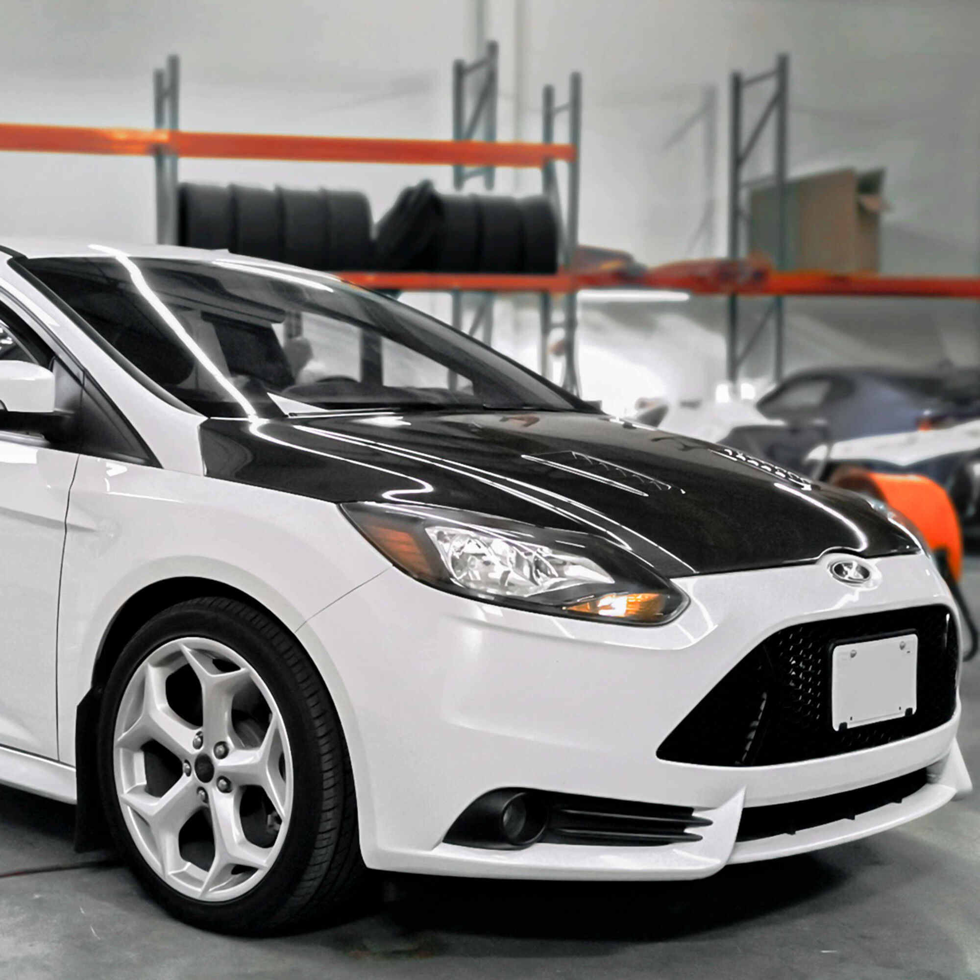 2012-2014 Ford Focus RS Style Carbon Fiber Hood by Seibon
