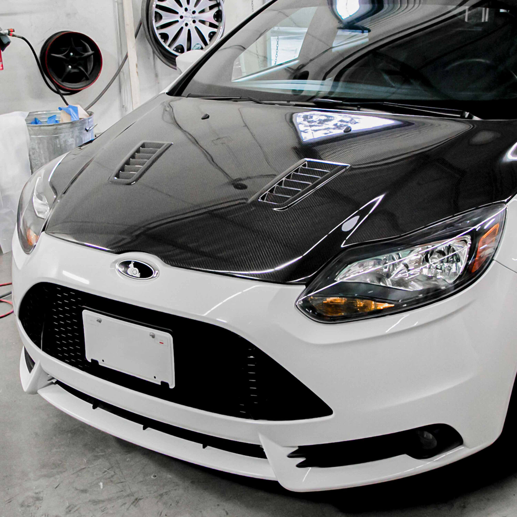 2012-2014 Ford Focus RS Style Carbon Fiber Hood by Seibon