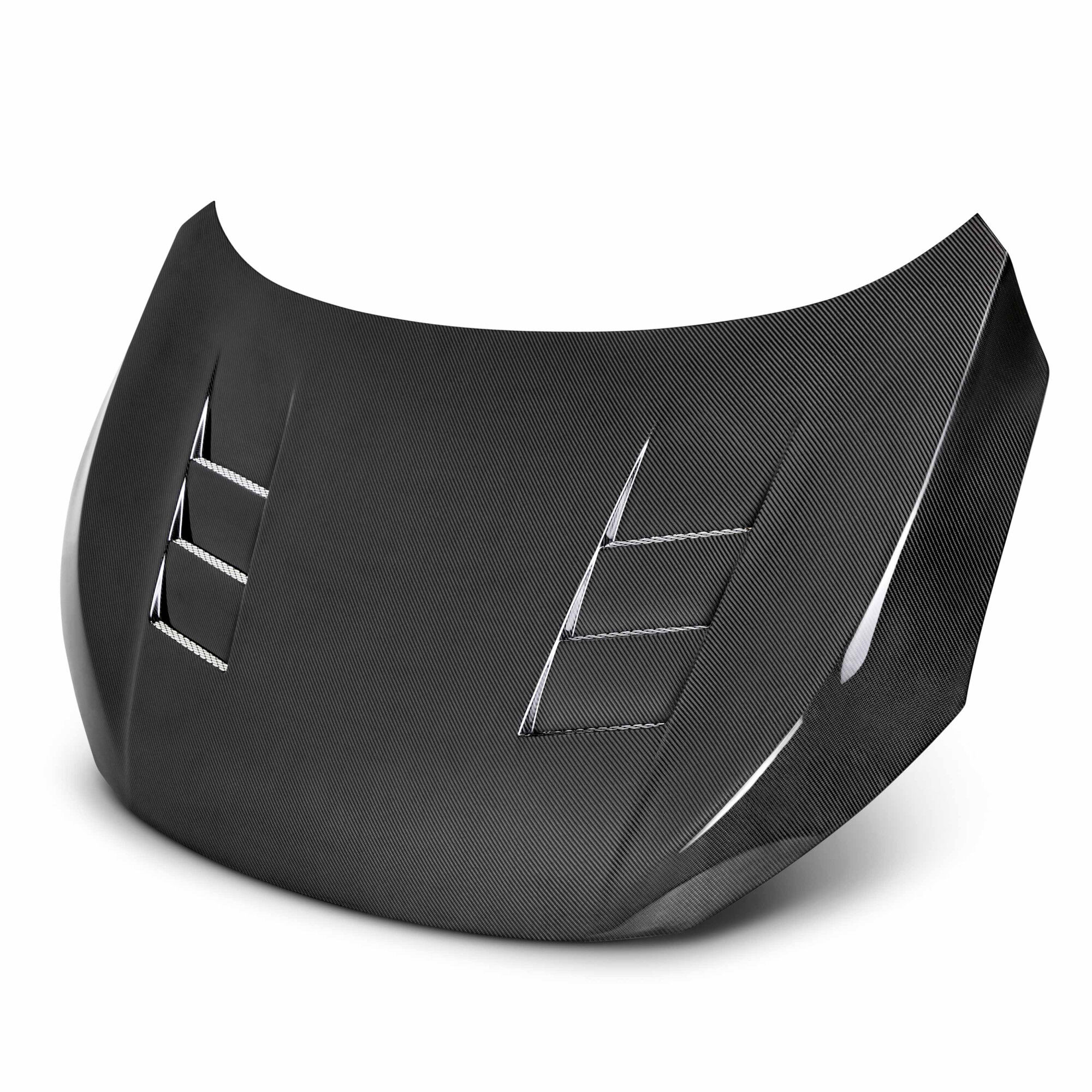 2016-2020 Honda Civic 2DR/4DR TS Style Carbon Fiber Hood by Seibon - HD16HDCV-TS