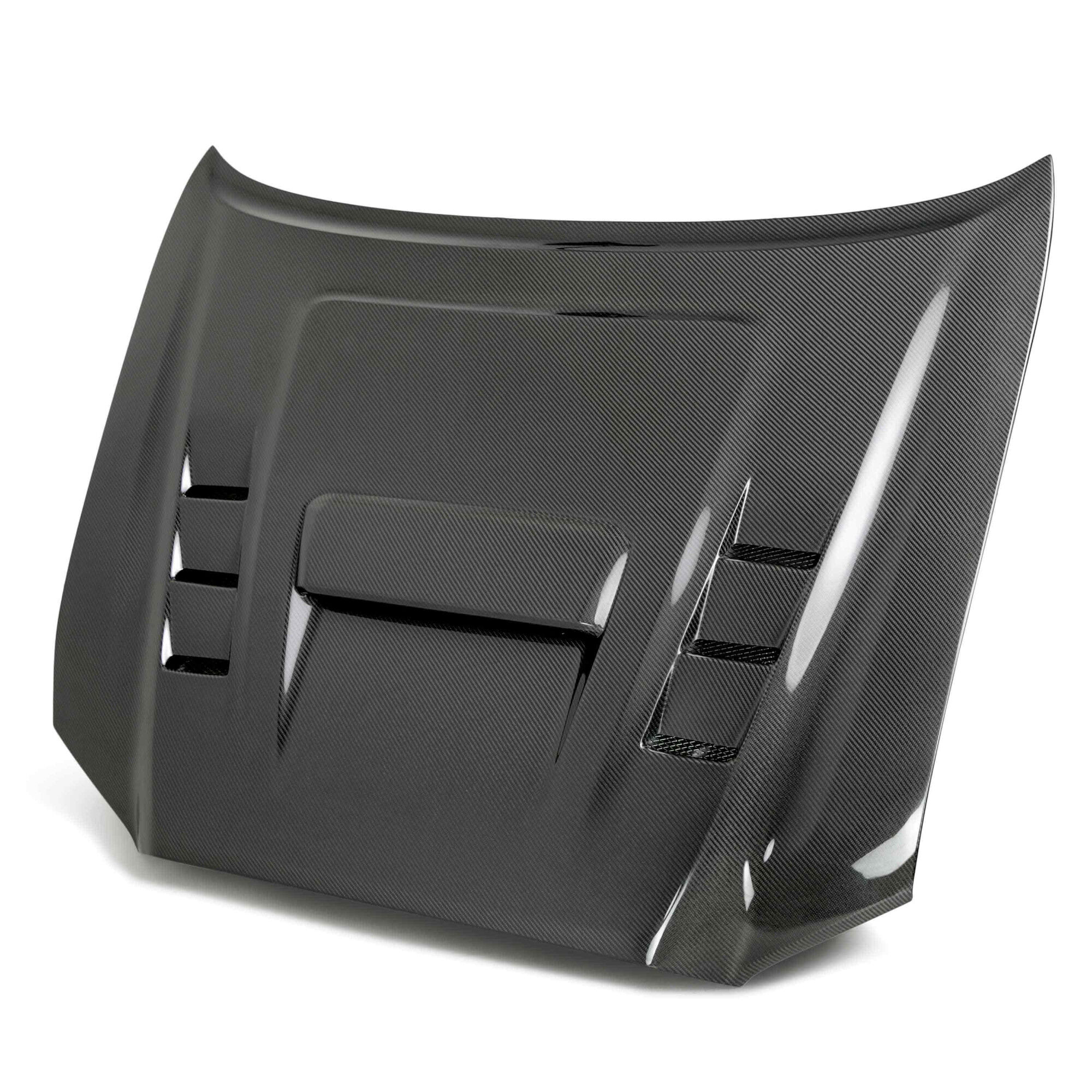 2016-2023 Toyota Tacoma TS Style Carbon Fiber Hood by Seibon - HD18TYTA-TS