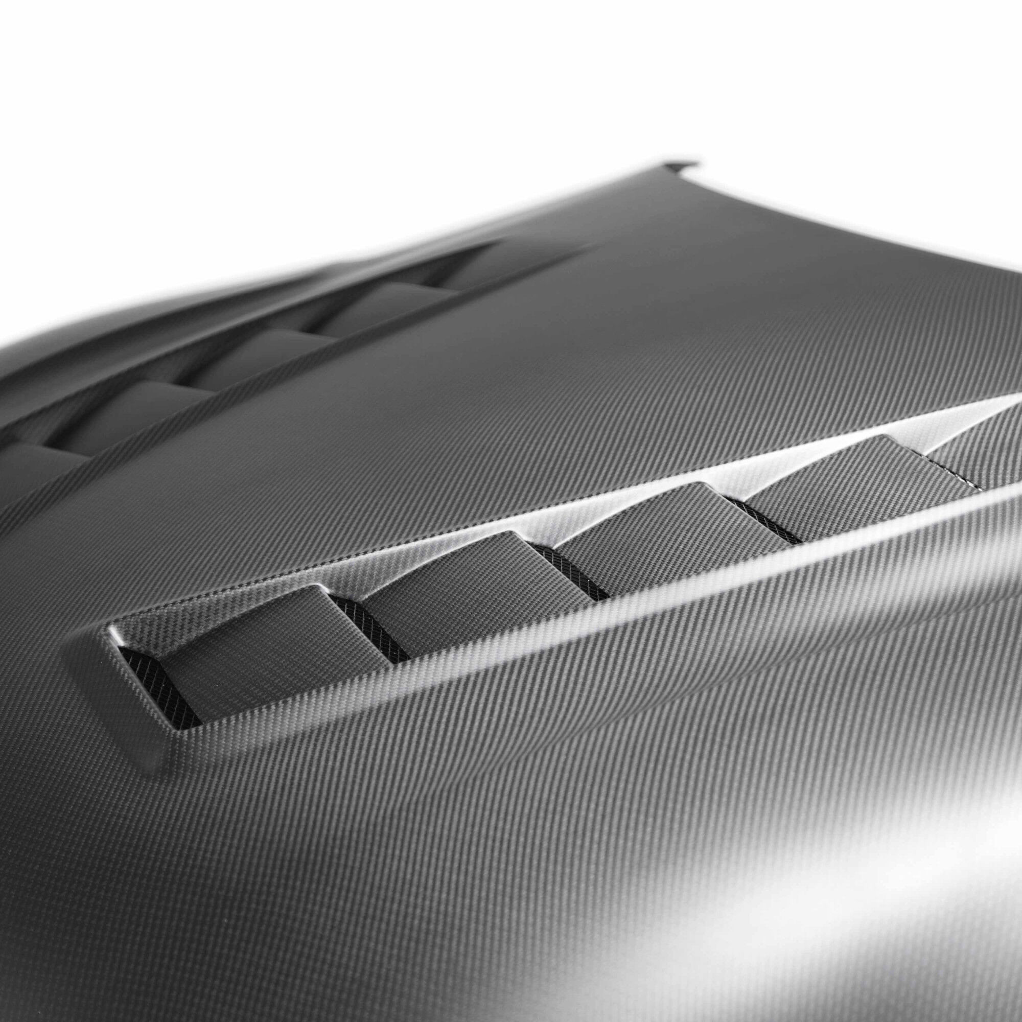 2020-2024 Toyota GR Supra TS Style Dry Carbon Fiber Hood by Seibon