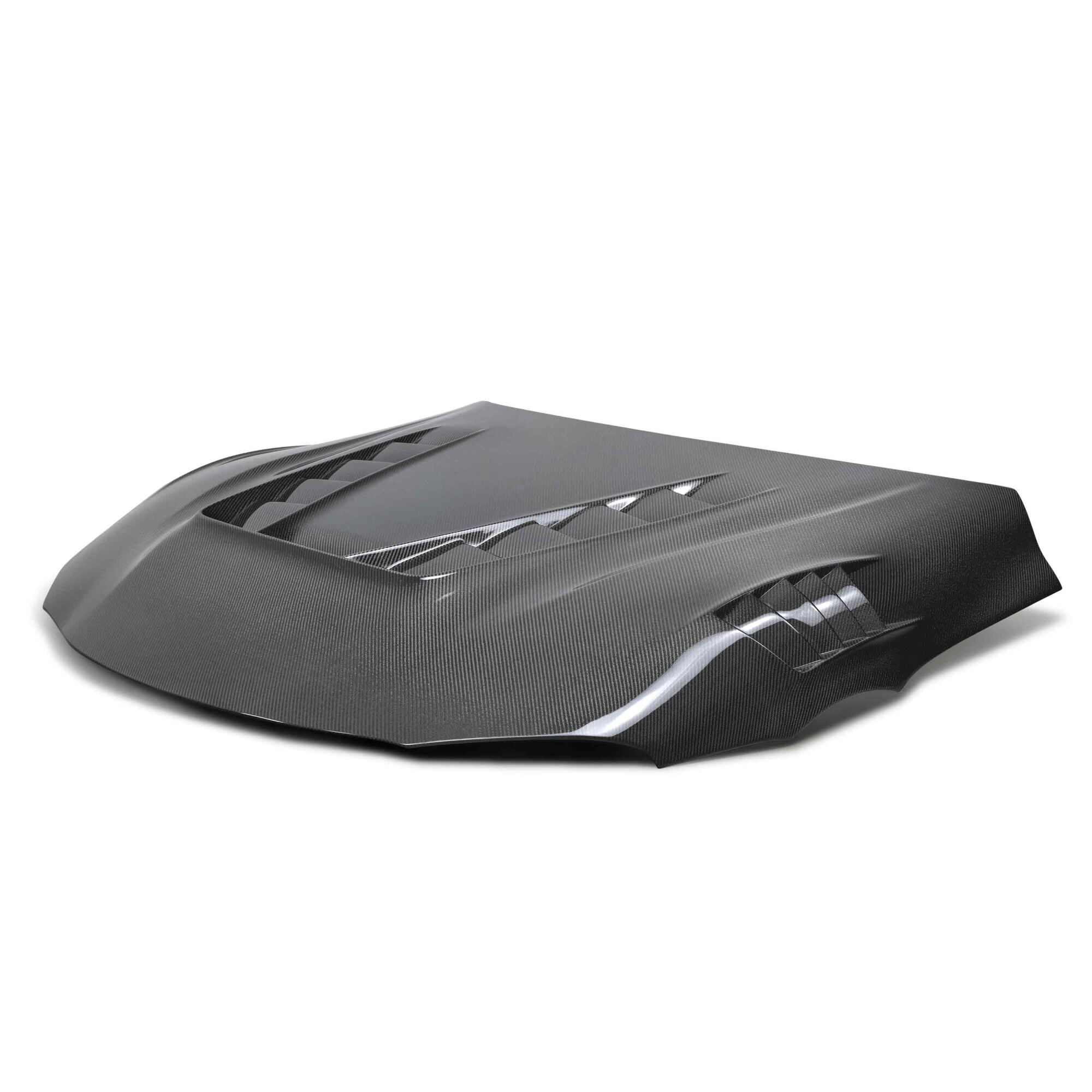 2020-2024 Toyota GR Supra TV Style double Sided Carbon Fiber Hood by Seibon