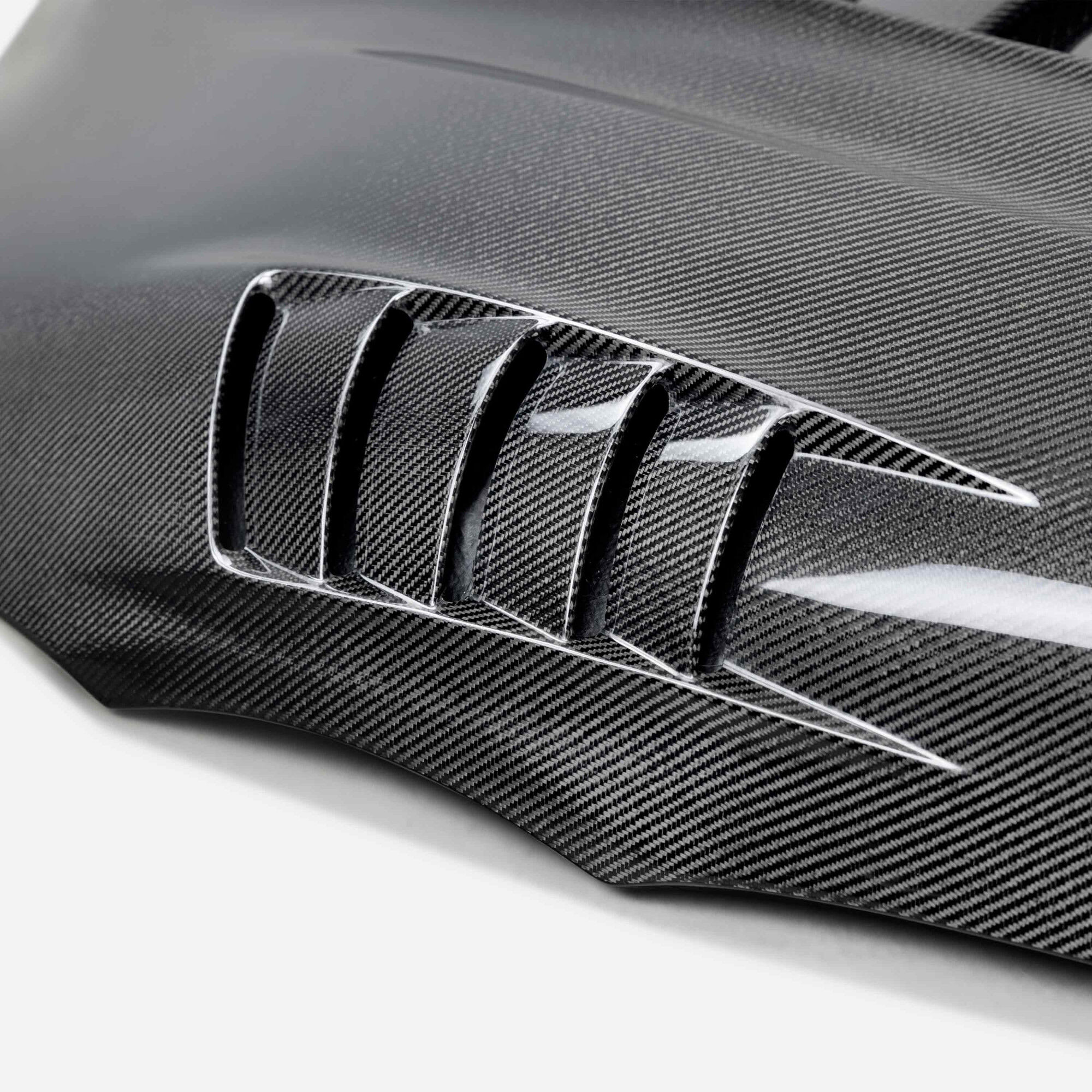 2020-2024 Toyota GR Supra TV Style double Sided Carbon Fiber Hood by Seibon