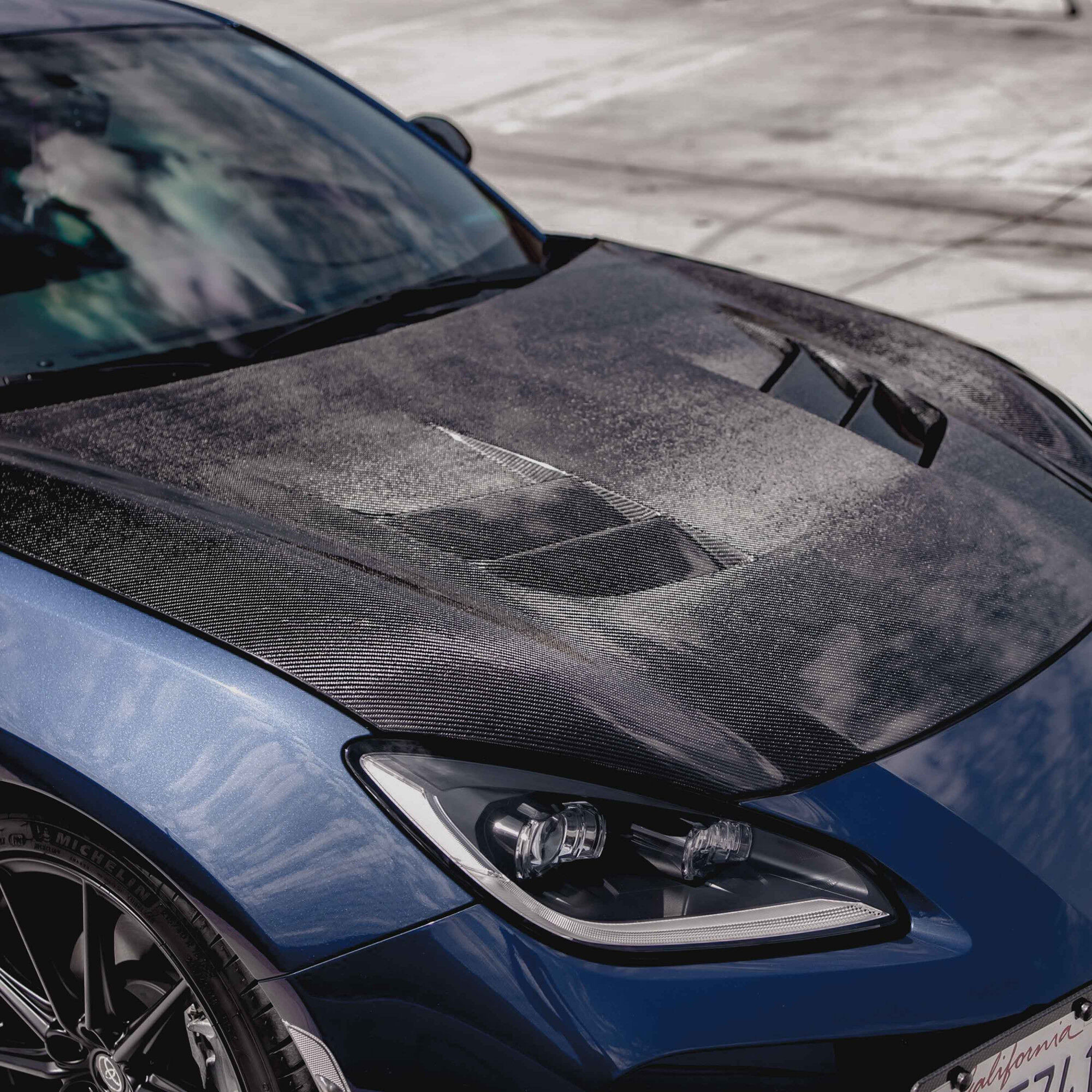 2022-2023 Toyota GR86 TS Style Carbon Fiber Hood by Seibon
