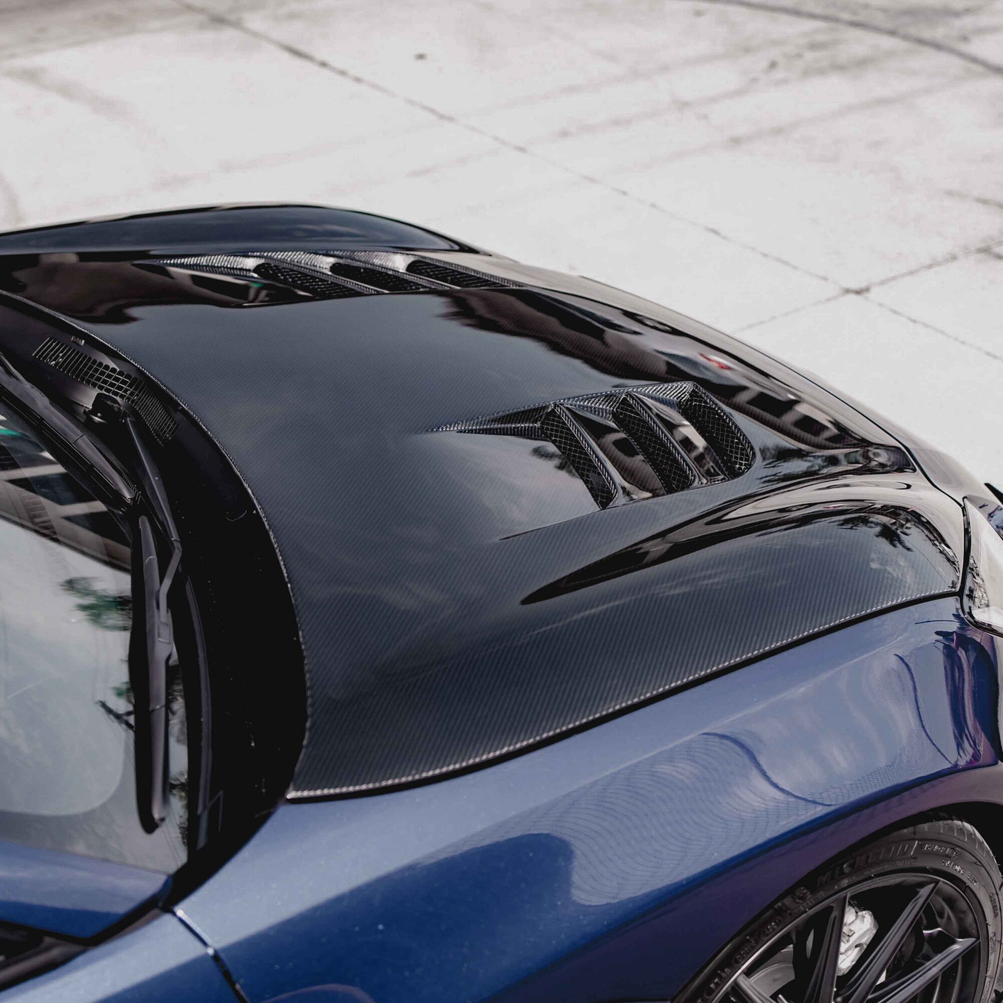 2022-2023 Toyota GR86 TS Style Carbon Fiber Hood by Seibon