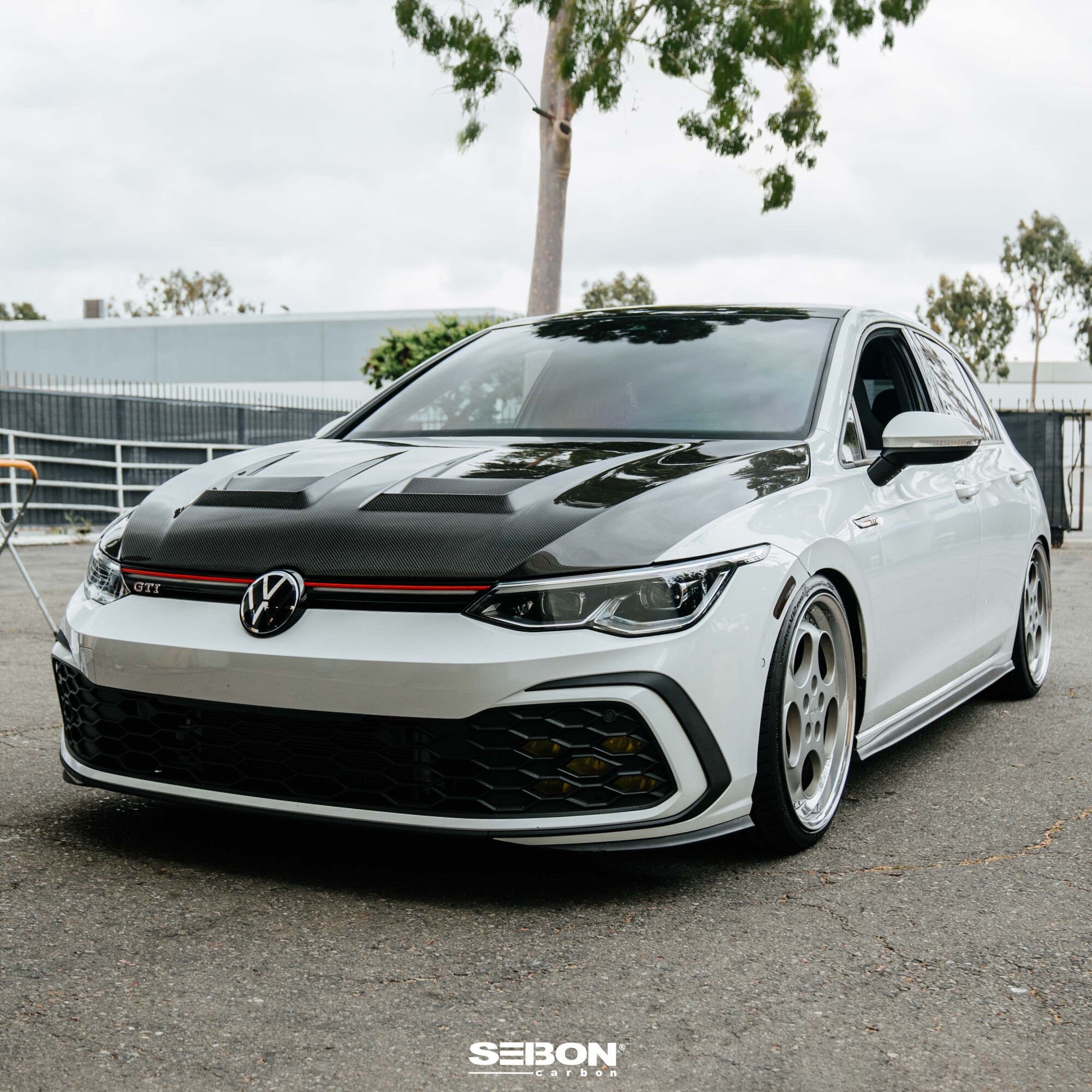 2022 Volkswagen GTI MK8 DV Style Carbon Fiber Hood by Seibon