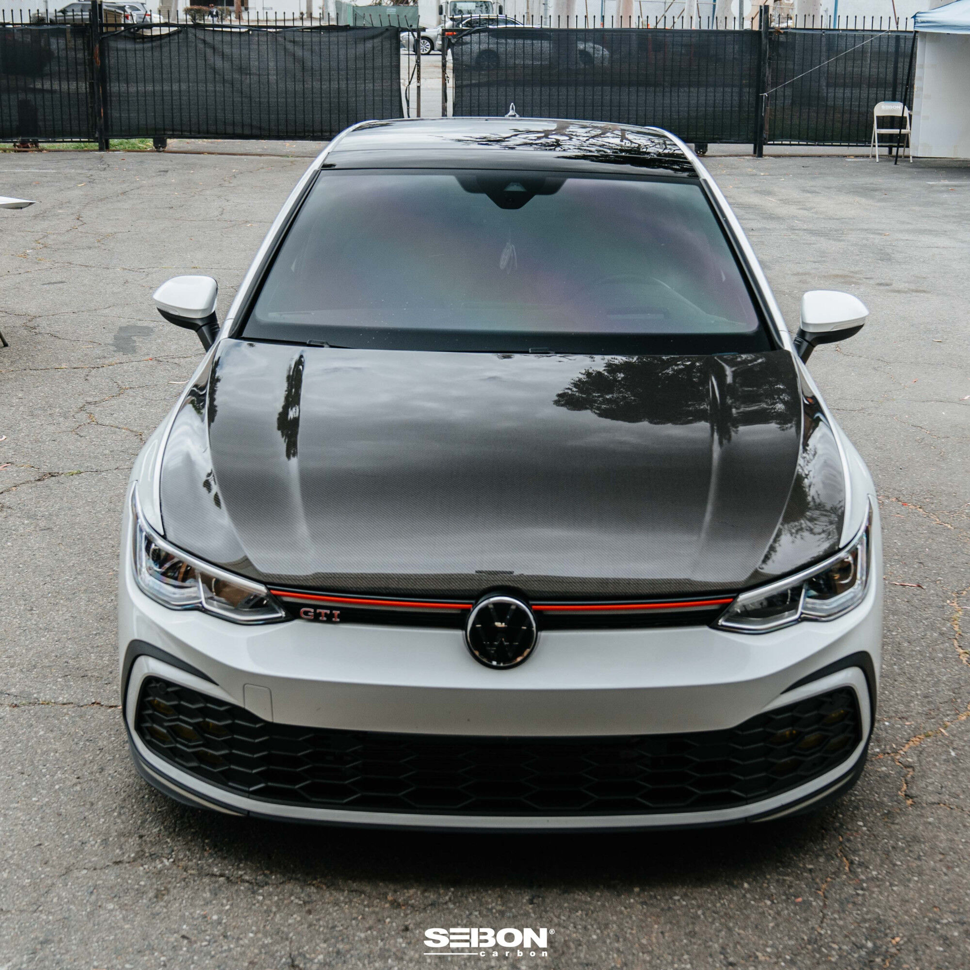 2022 Volkswagen GTI MK8 OEM Style Carbon Fiber Hood by Seibon