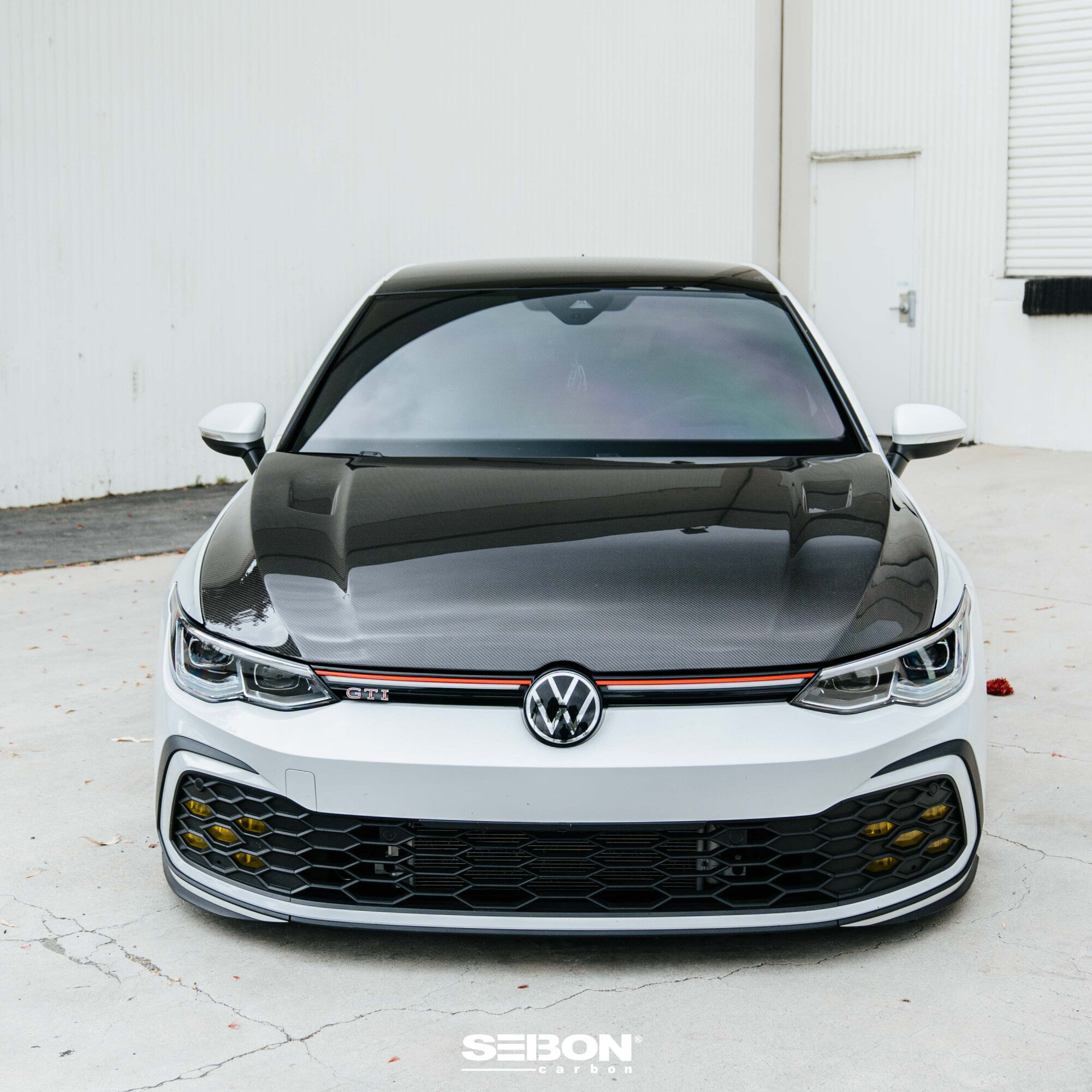 2022 Volkswagen GTI MK8 TM Style Carbon Fiber Hood by Seibon
