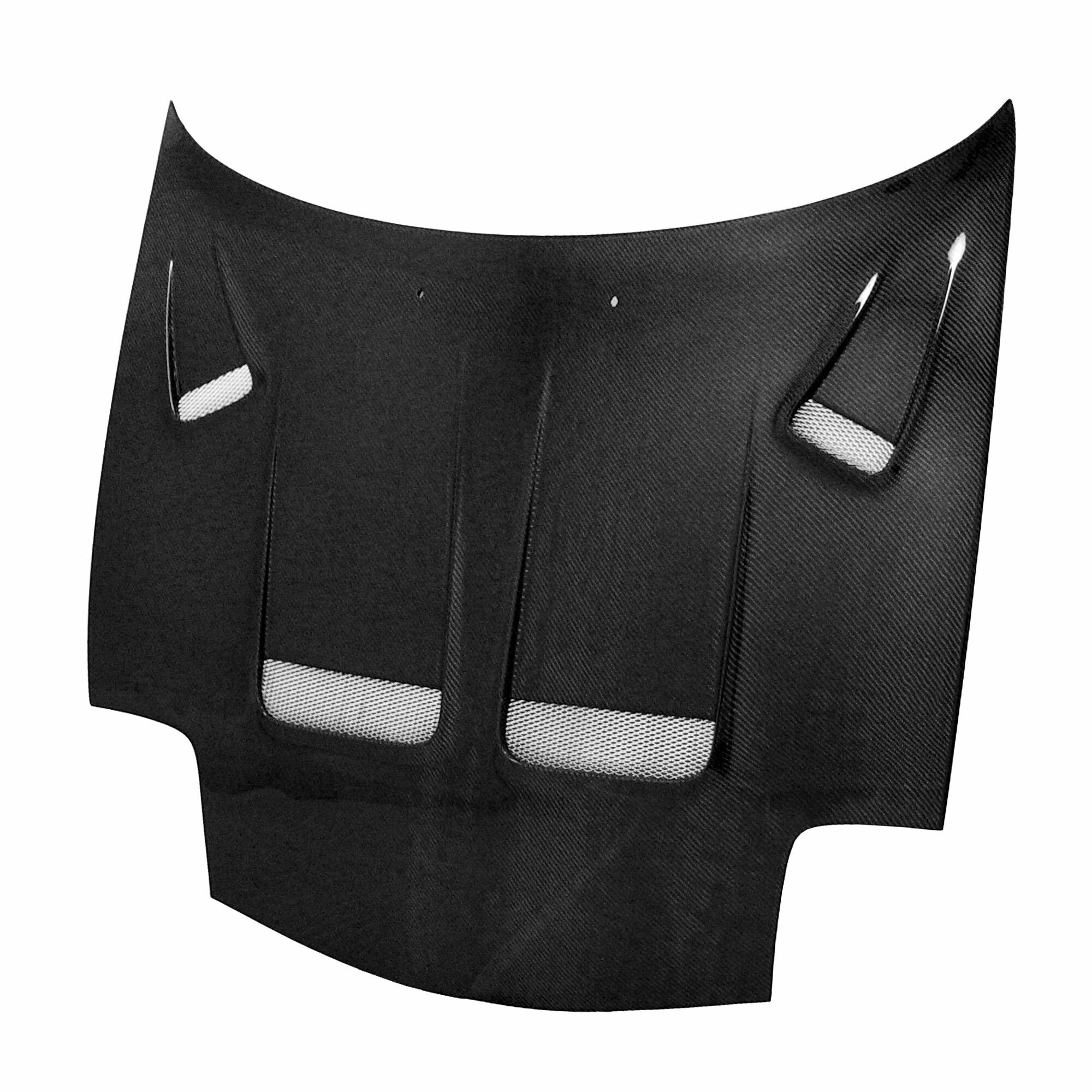 1993-2002 Mazda RX-7 KS Style Carbon Fiber Hood by Seibon - HD9396MZRX7-KS