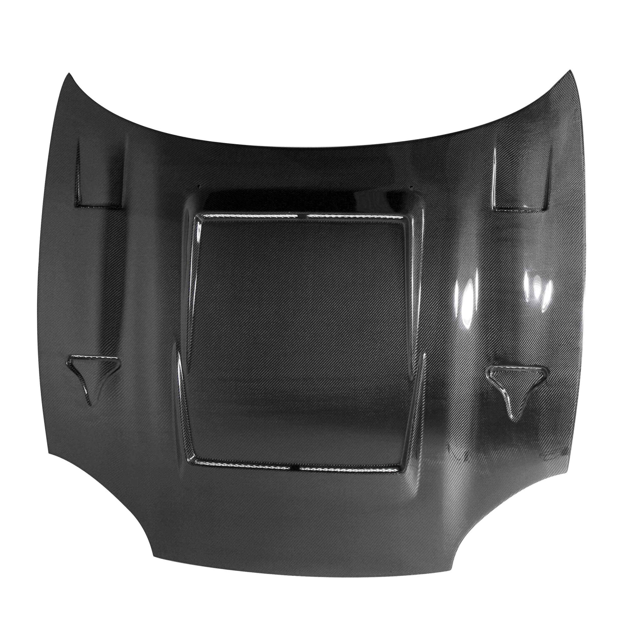 1994-1998 Mitsubishi 3000GT DVII Style Carbon Fiber Hood by Seibon - HD9498MITGT-DVII