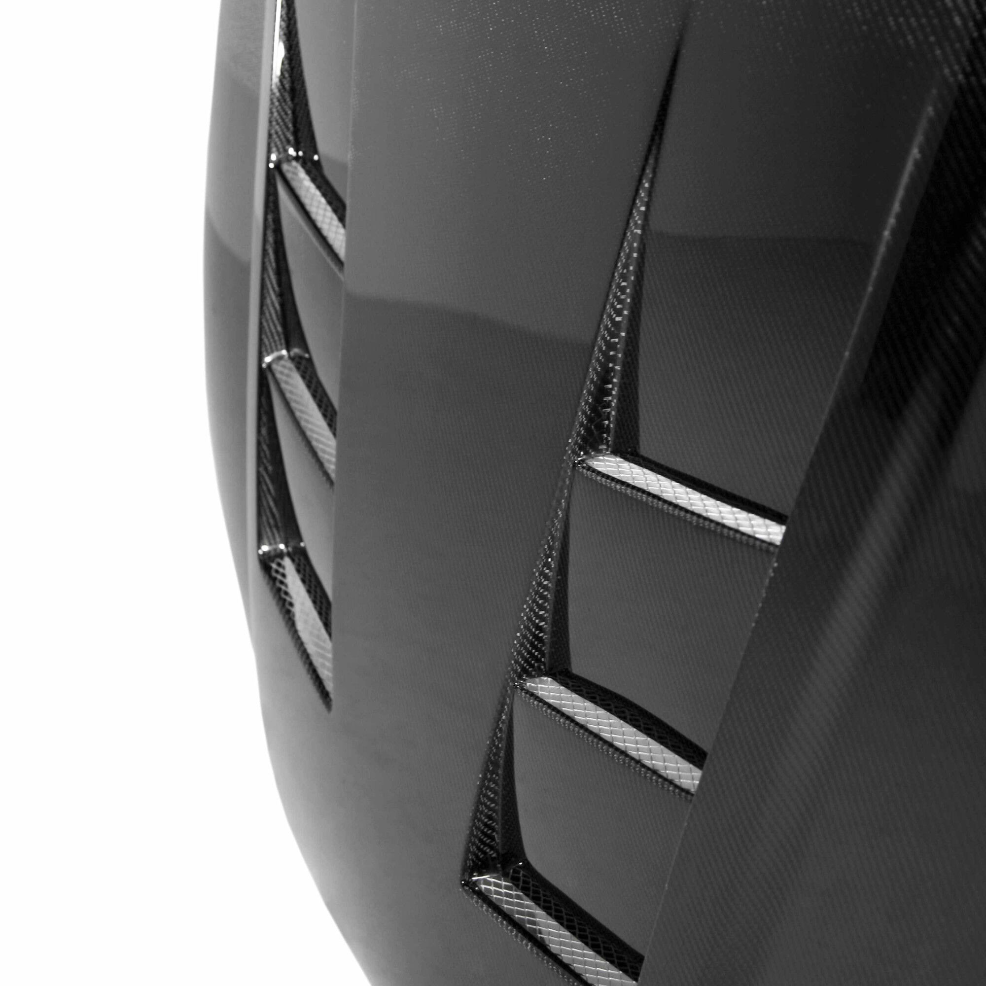 1996-1998 Honda Civic TS Style Carbon Fiber Hood by Seibon