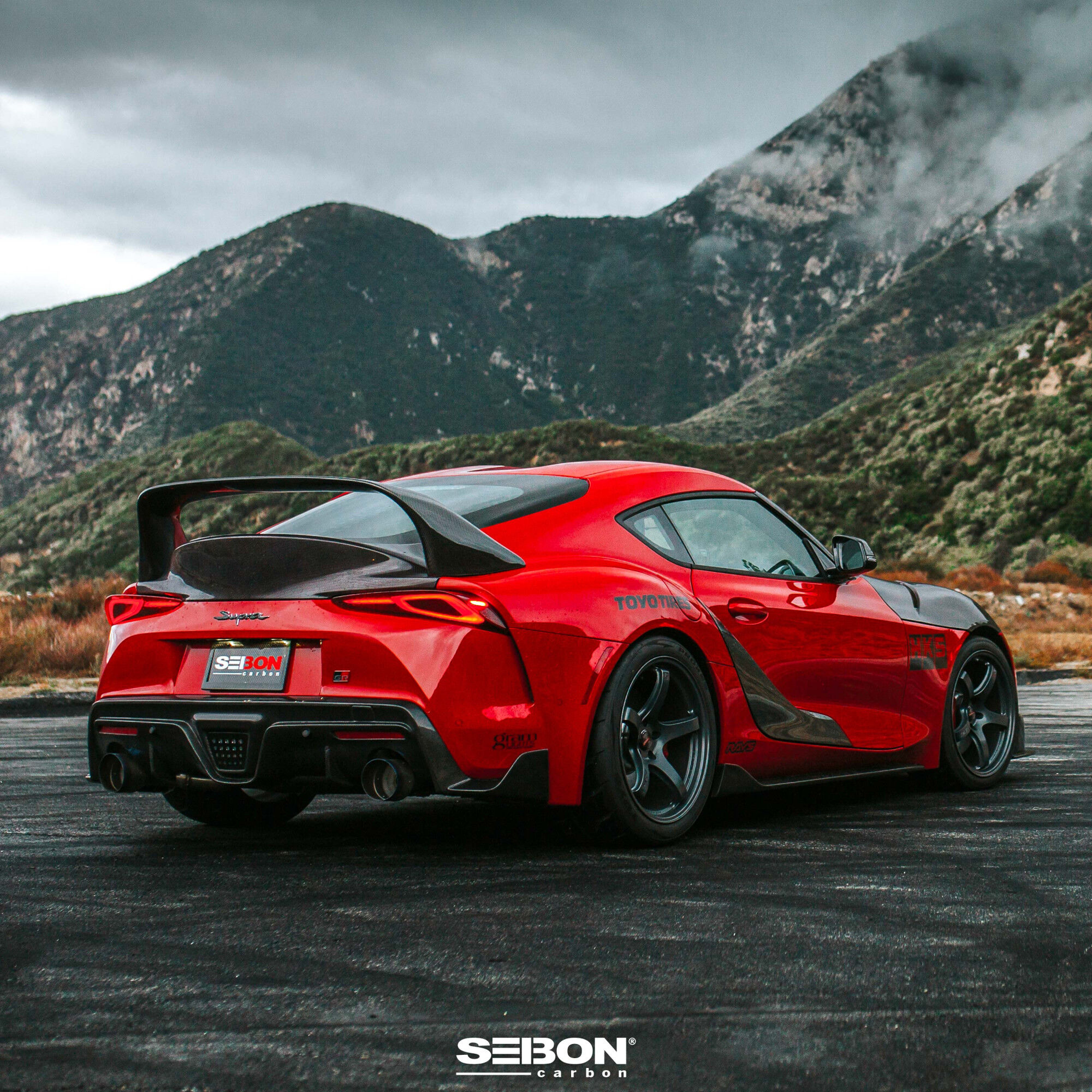 2020-2024 Toyota GR Supra Carbon Fiber Rear Diffuser by Seibon