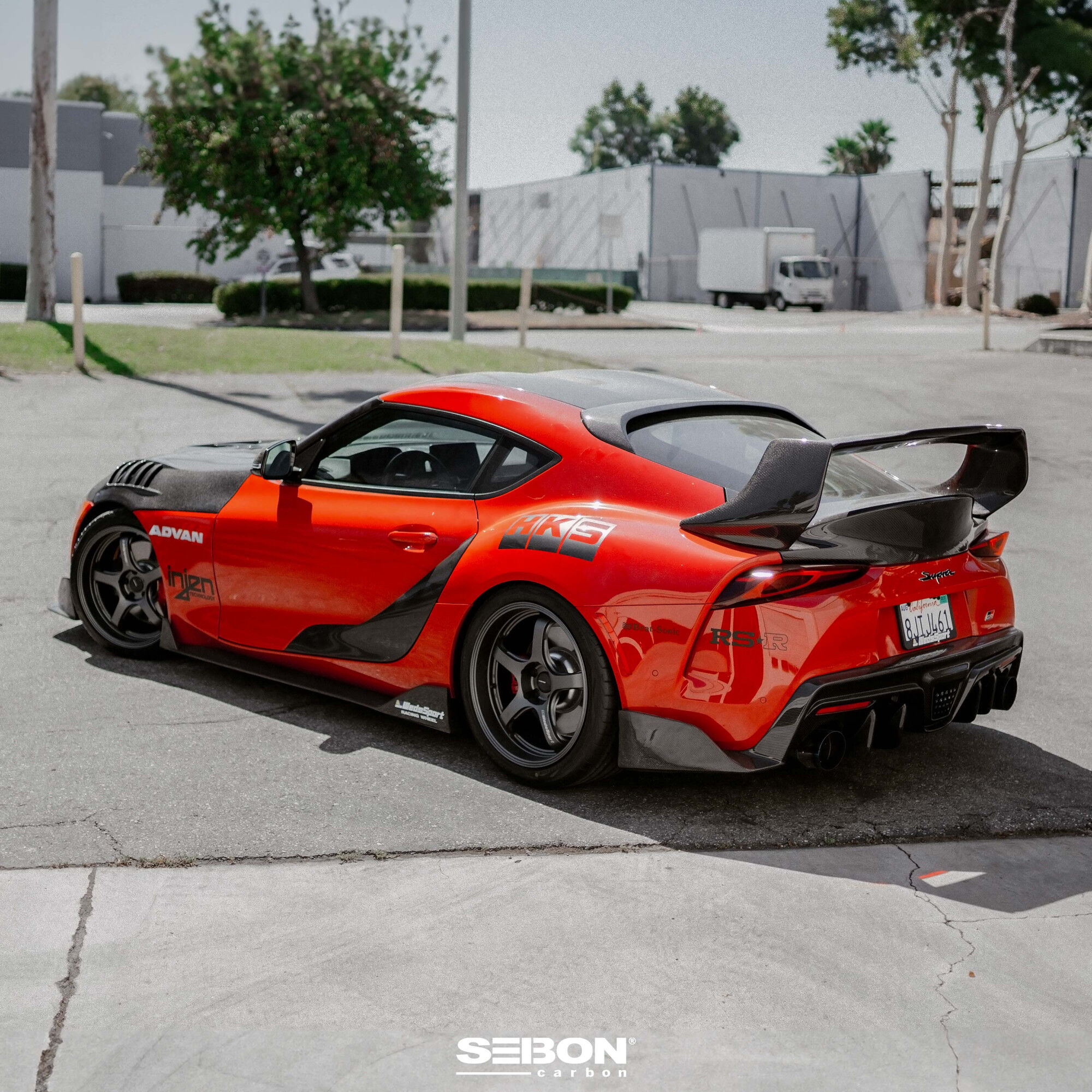 2020-2024 Toyota GR Supra MB Style Carbon Fiber Rear Diffuser by Seibon