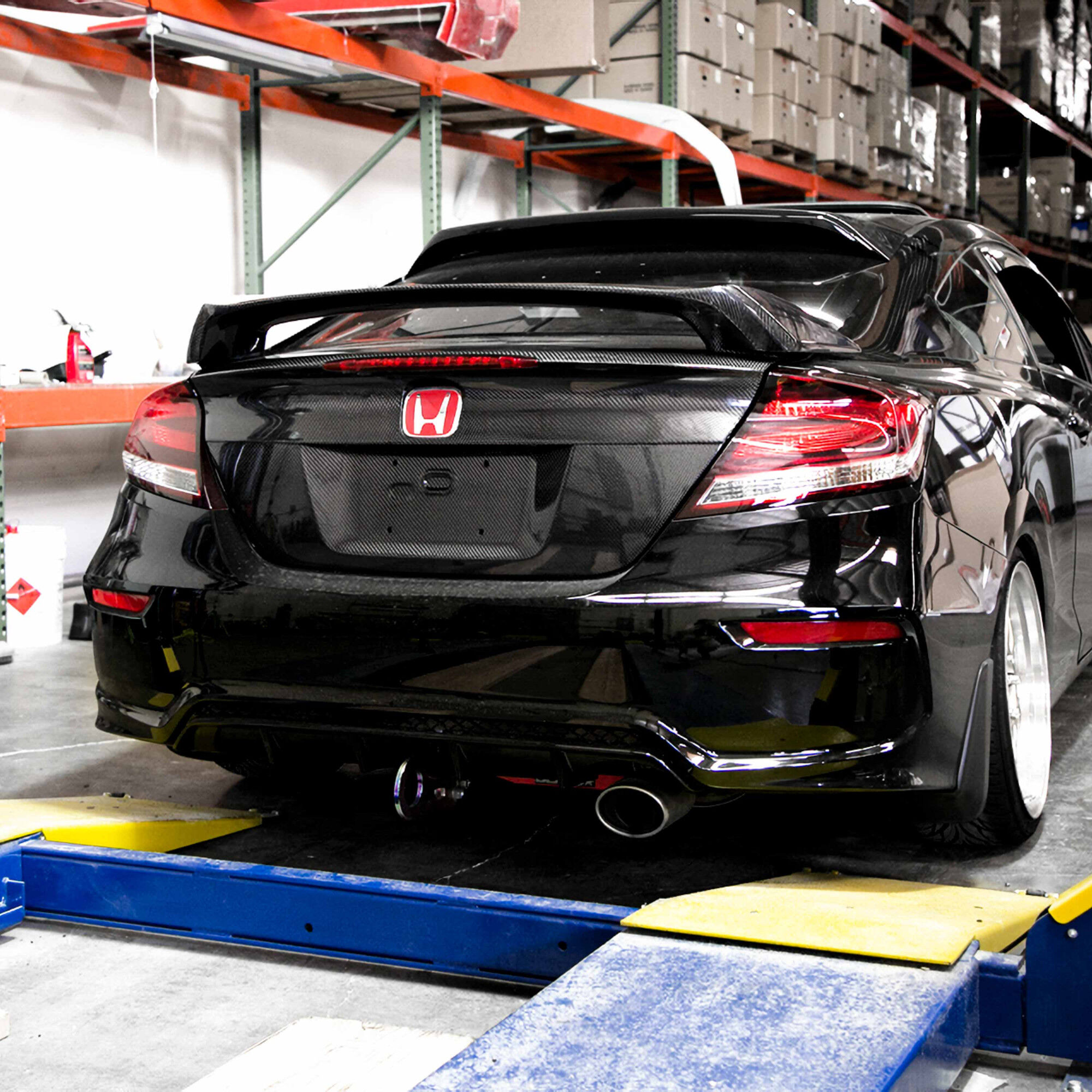 2014-2015 Honda Civic 2DR SI Style Carbon Fiber Rear Spoiler by Seibon