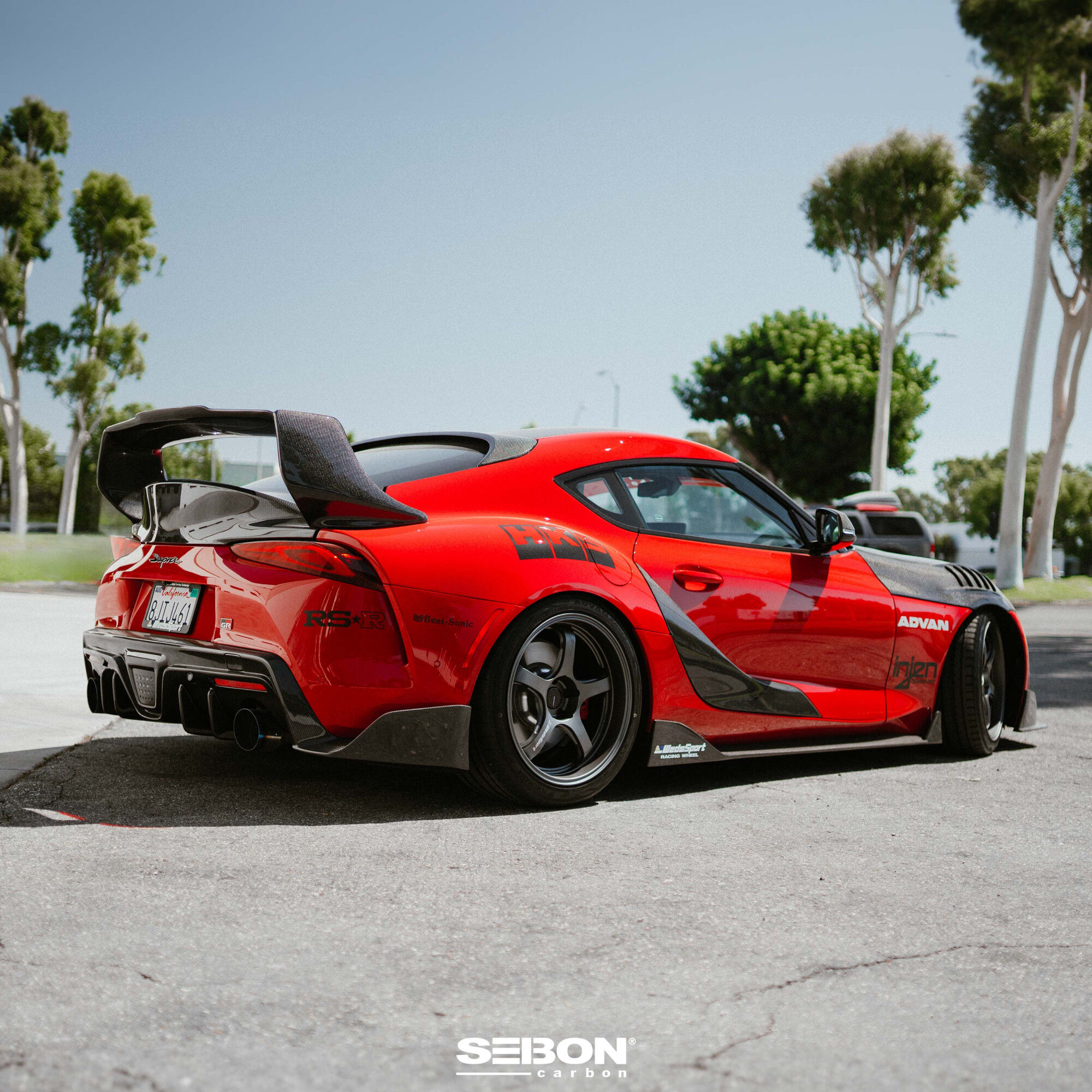 2020-2024 Toyota GR Supra TD Style Carbon Fiber Rear Spoiler by Seibon