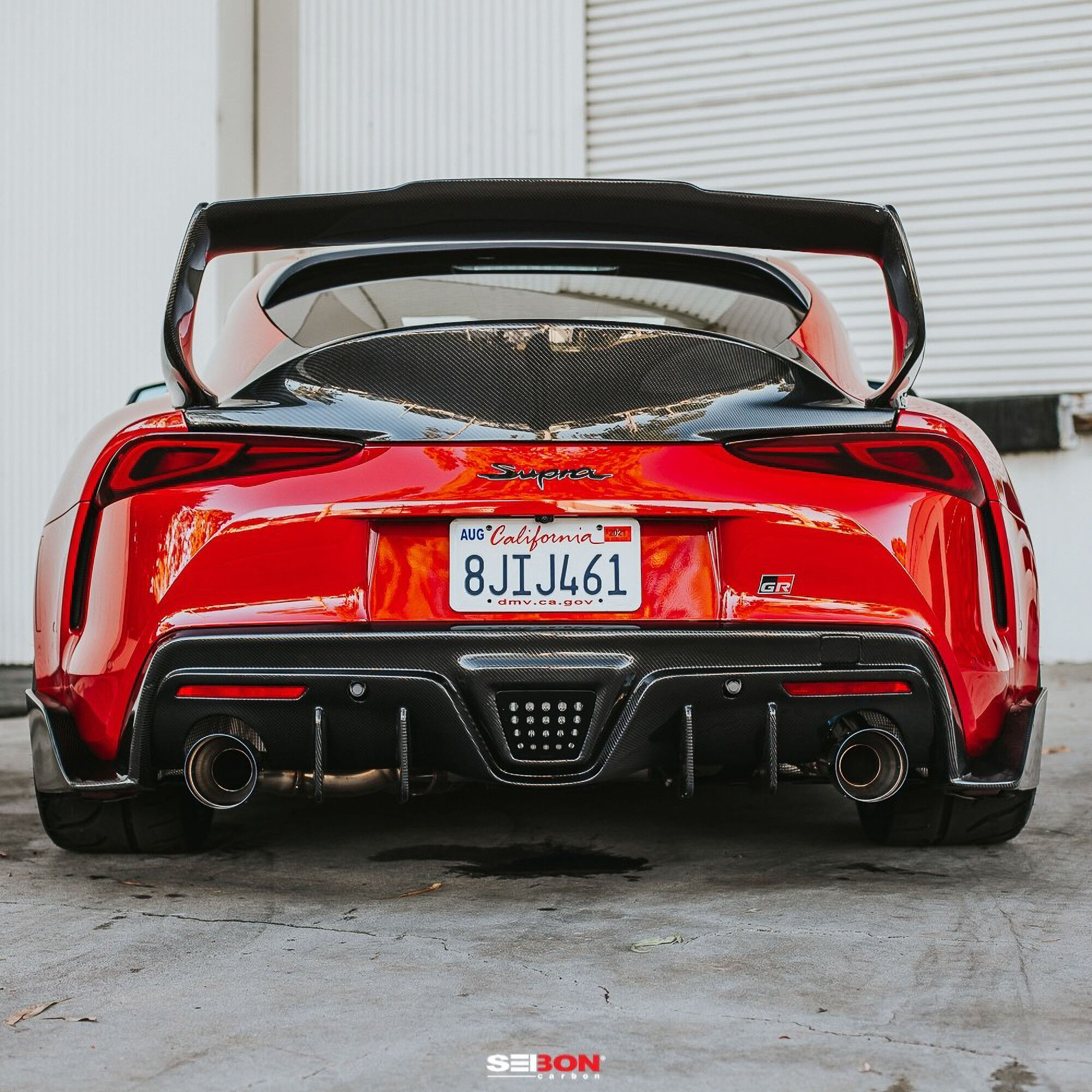 2020-2024 Toyota GR Supra TD Style Carbon Fiber Rear Spoiler by Seibon