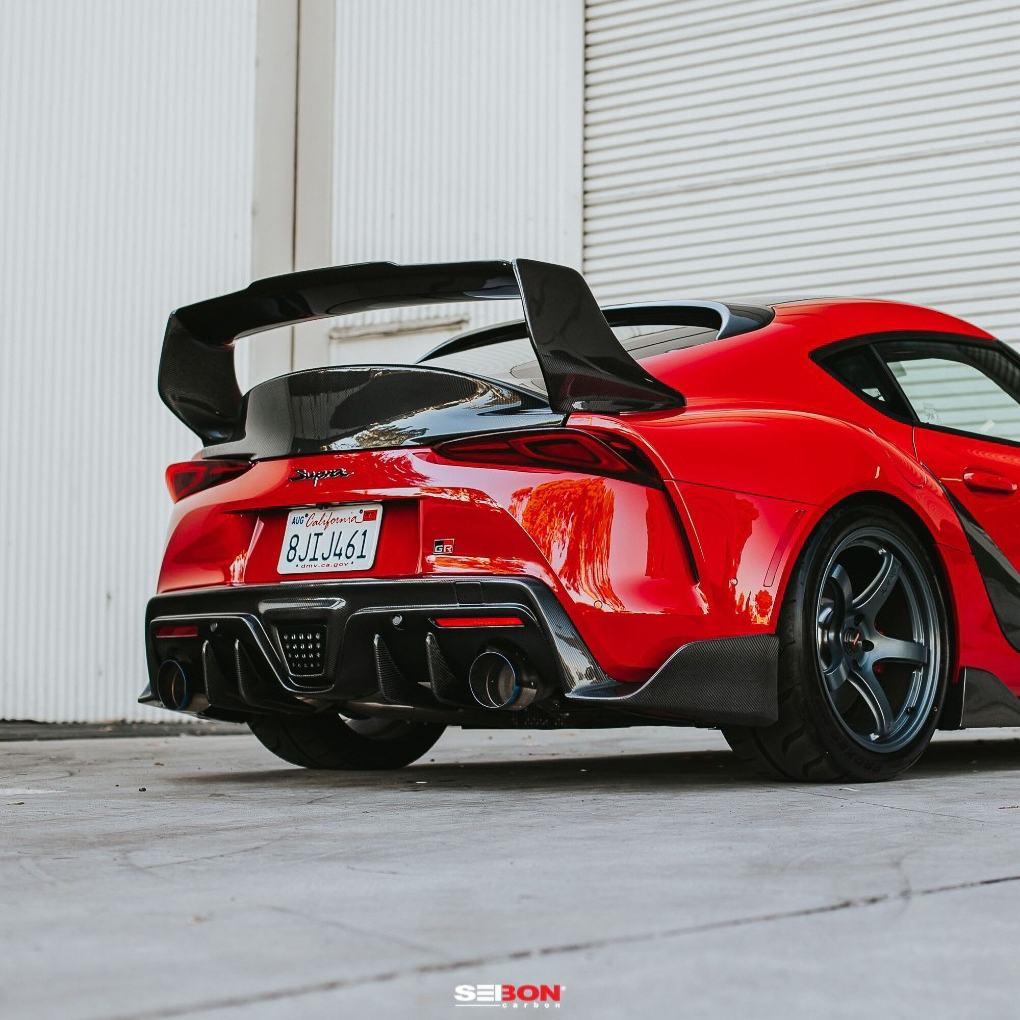 2020-2024 Toyota GR Supra TD Style Carbon Fiber Rear Spoiler by Seibon