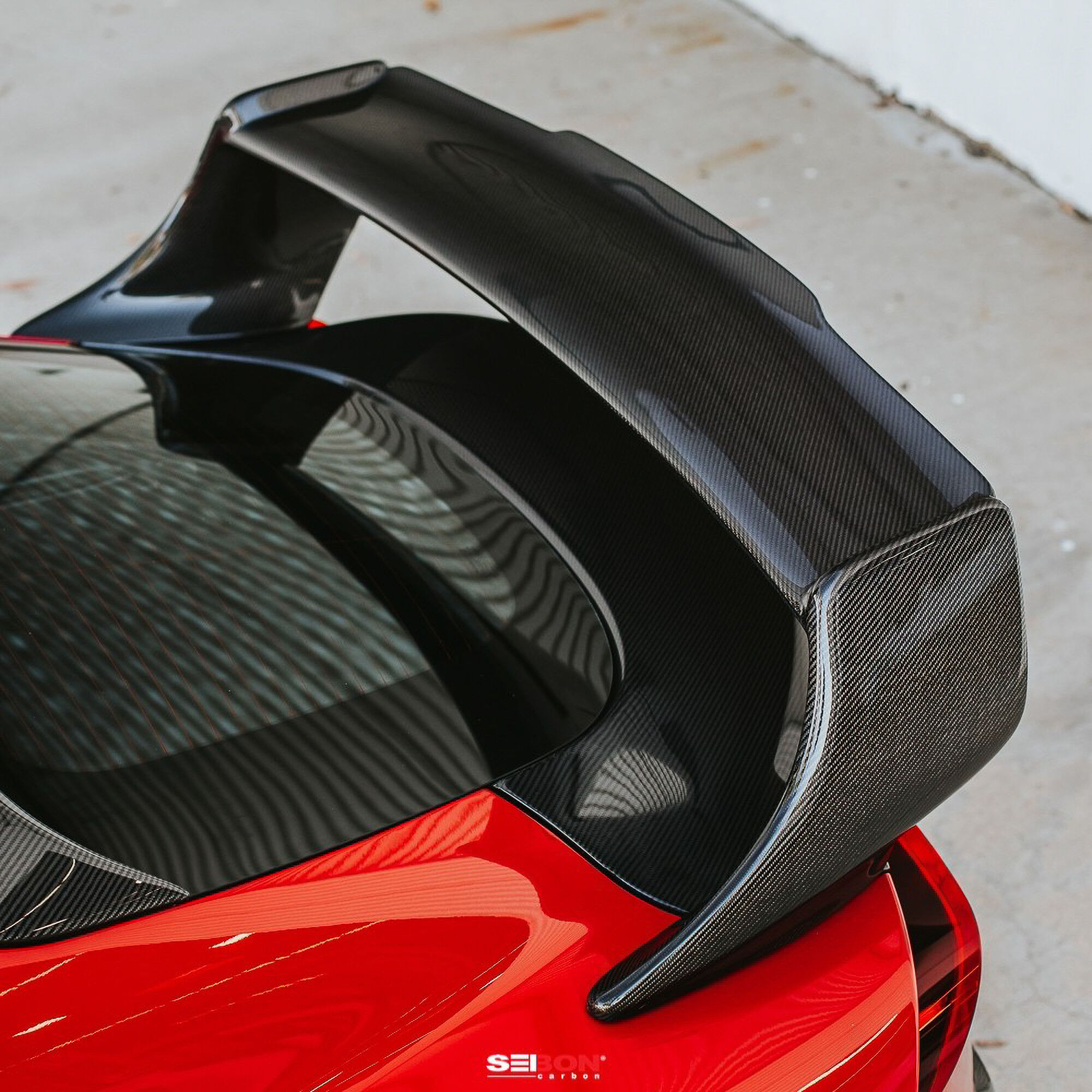 2020-2024 Toyota GR Supra TD Style Carbon Fiber Rear Spoiler by Seibon