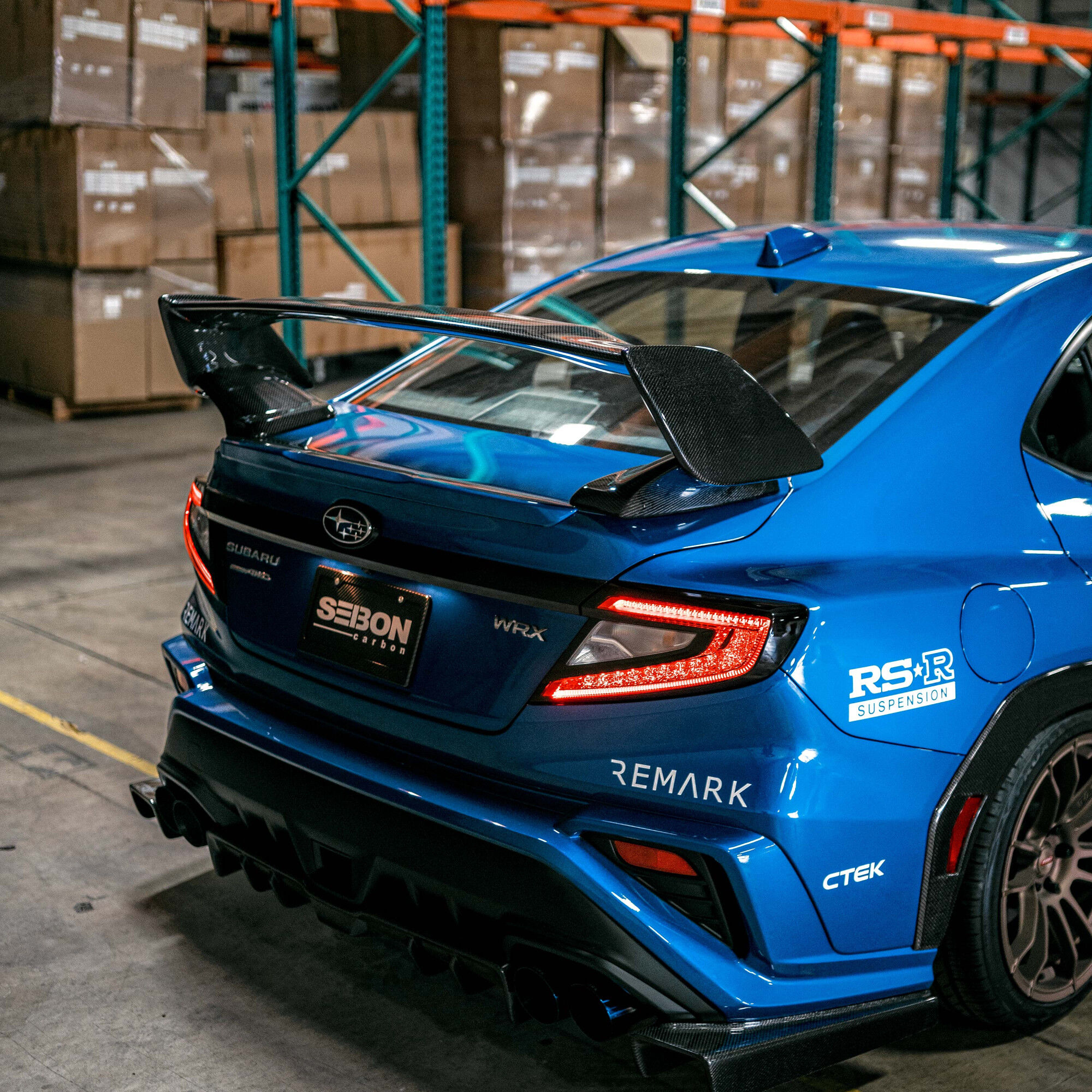 2022-2024 Subaru WRX STI Style Carbon Fiber Rear Spoiler by Seibon