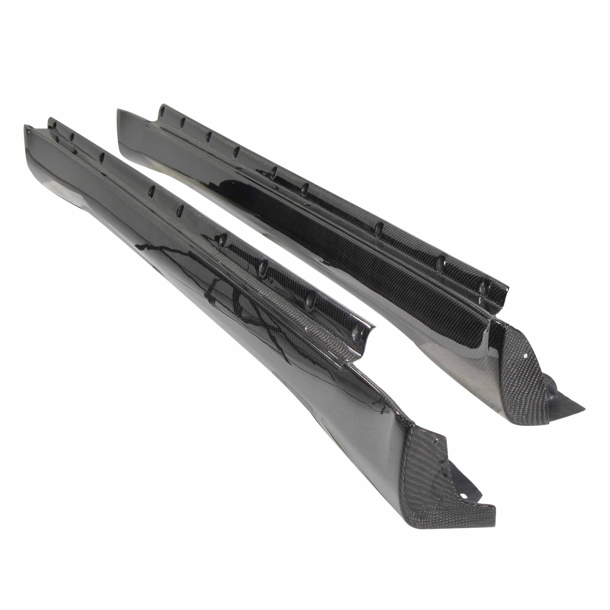 2003-2007 Infiniti G35 4DR TW Style Carbon Fiber Side Skirts by Seibon