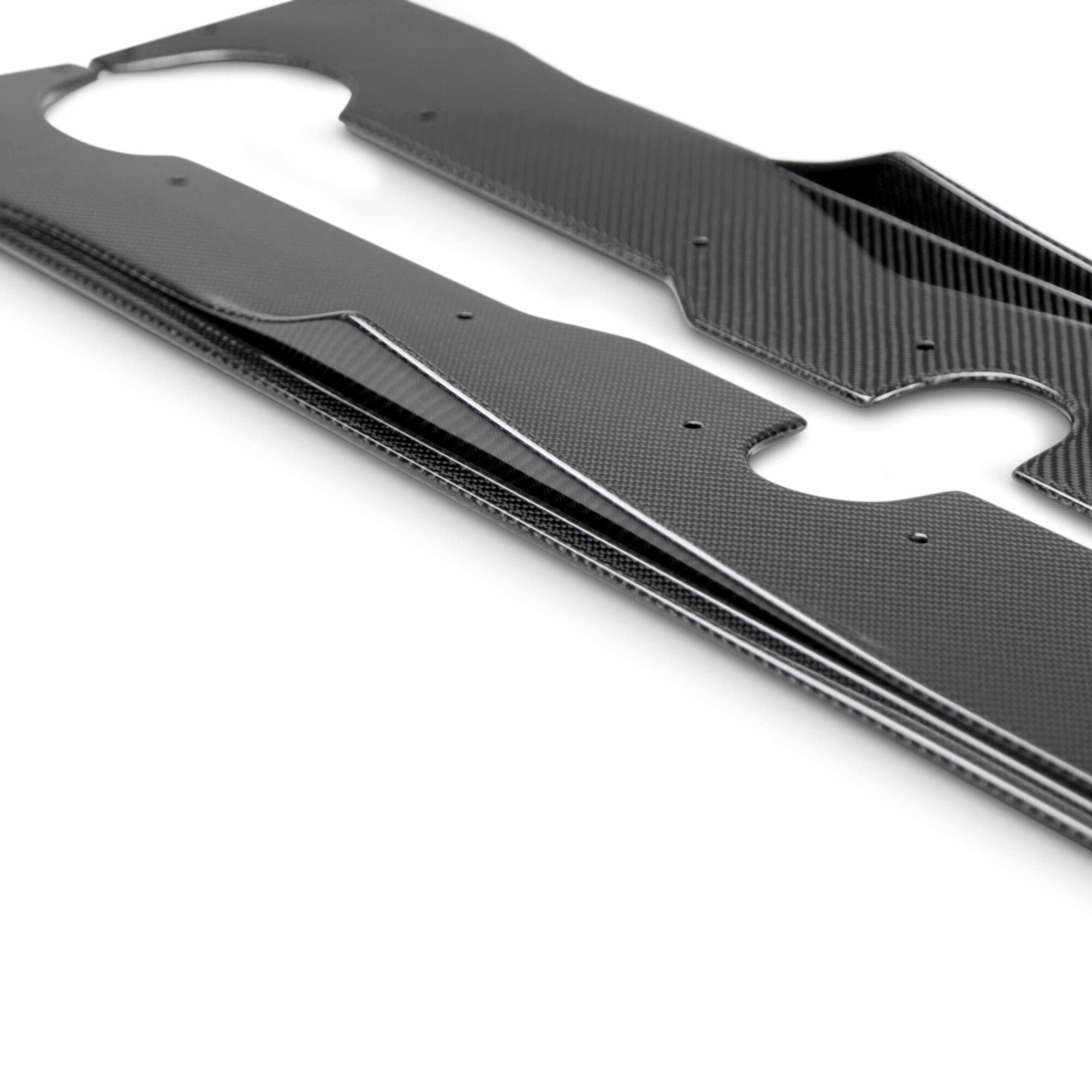 2016-2018 Ford Focus RS SA Style Carbon Fiber Side Skirts by Seibon
