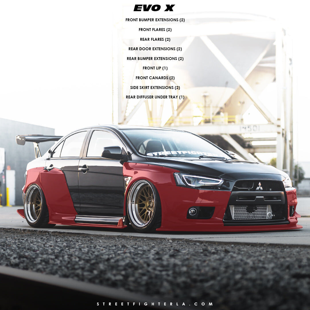 2008-2015 Mitsubishi Lancer EVO X Full Wide Body Kit