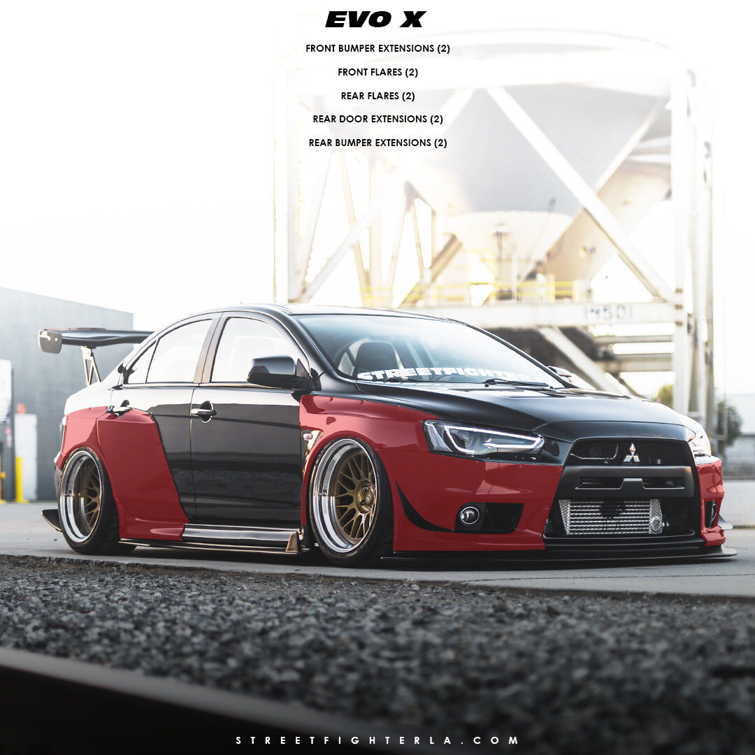 2008-2015 Mitsubishi Lancer EVO X Full Wide Body Kit